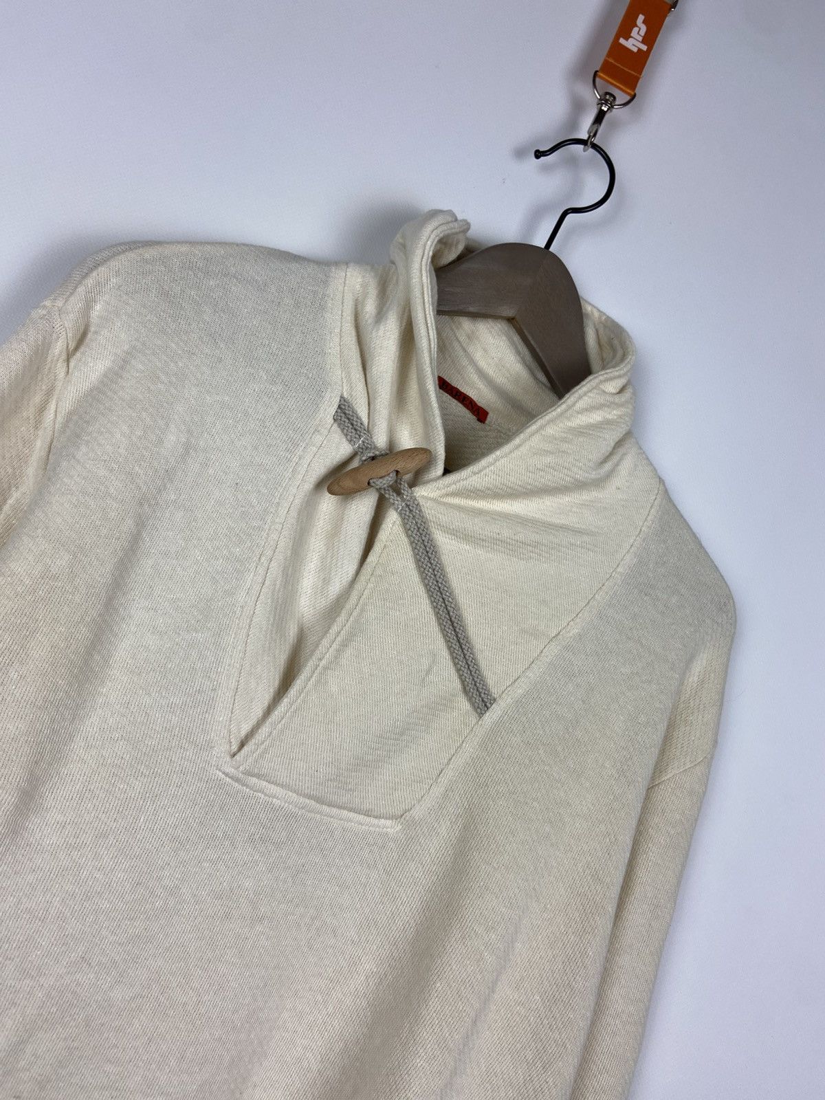 Barena × Designer Barena Shawl Collar Duffle Mens Beige Sweater Luxury Size US M / EU 48-50 / 2 - 9 Thumbnail