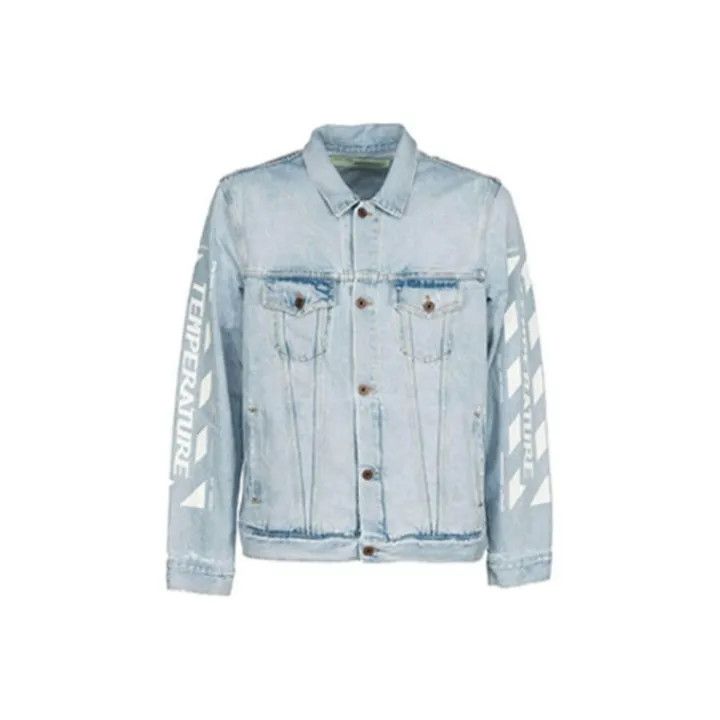 Off-White Printed Denim Jacket for Men 0079