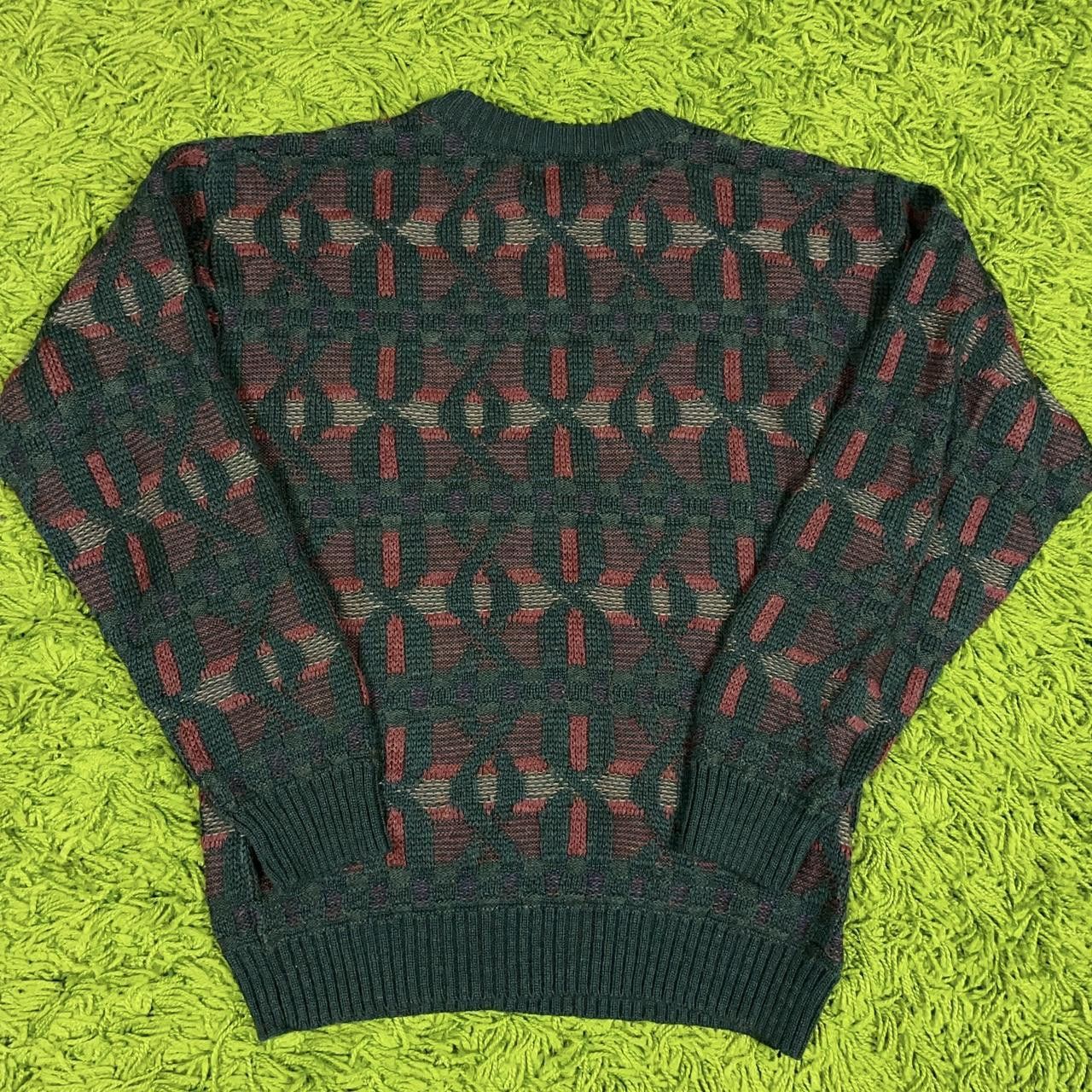 Vintage Vintage Grandpa Core Geometric Pattern Crewneck Sweater Size US M / EU 48-50 / 2 - 3 Thumbnail
