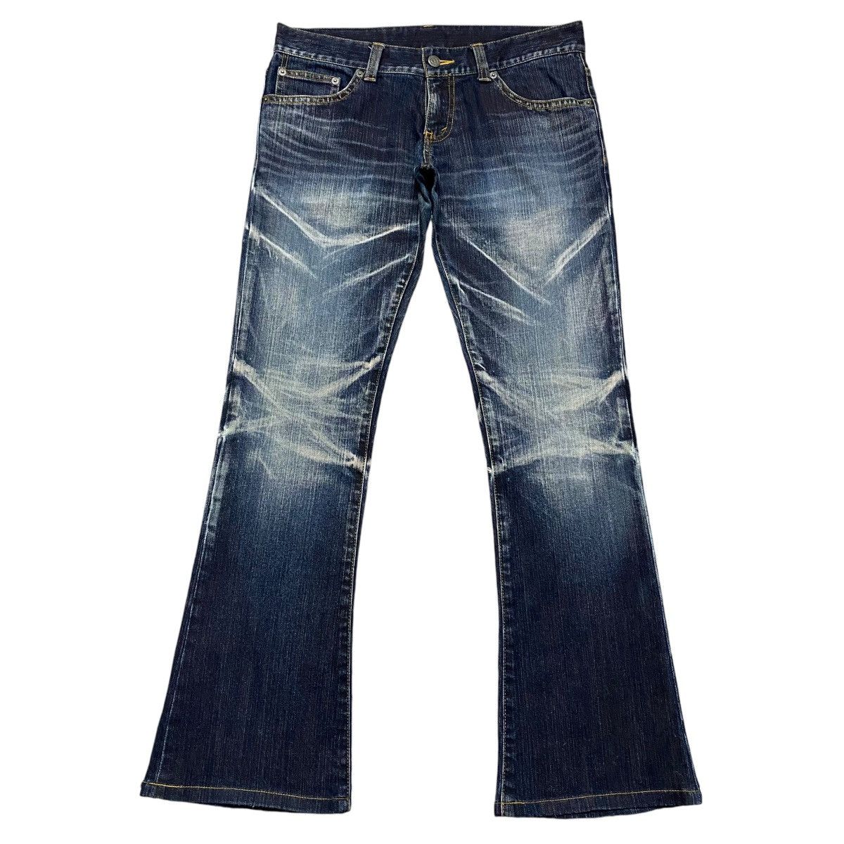Tornado Mart Vintage Tornado Mart Denim Flare Jeans Whisker Size US 31 - 1 Thumbnail