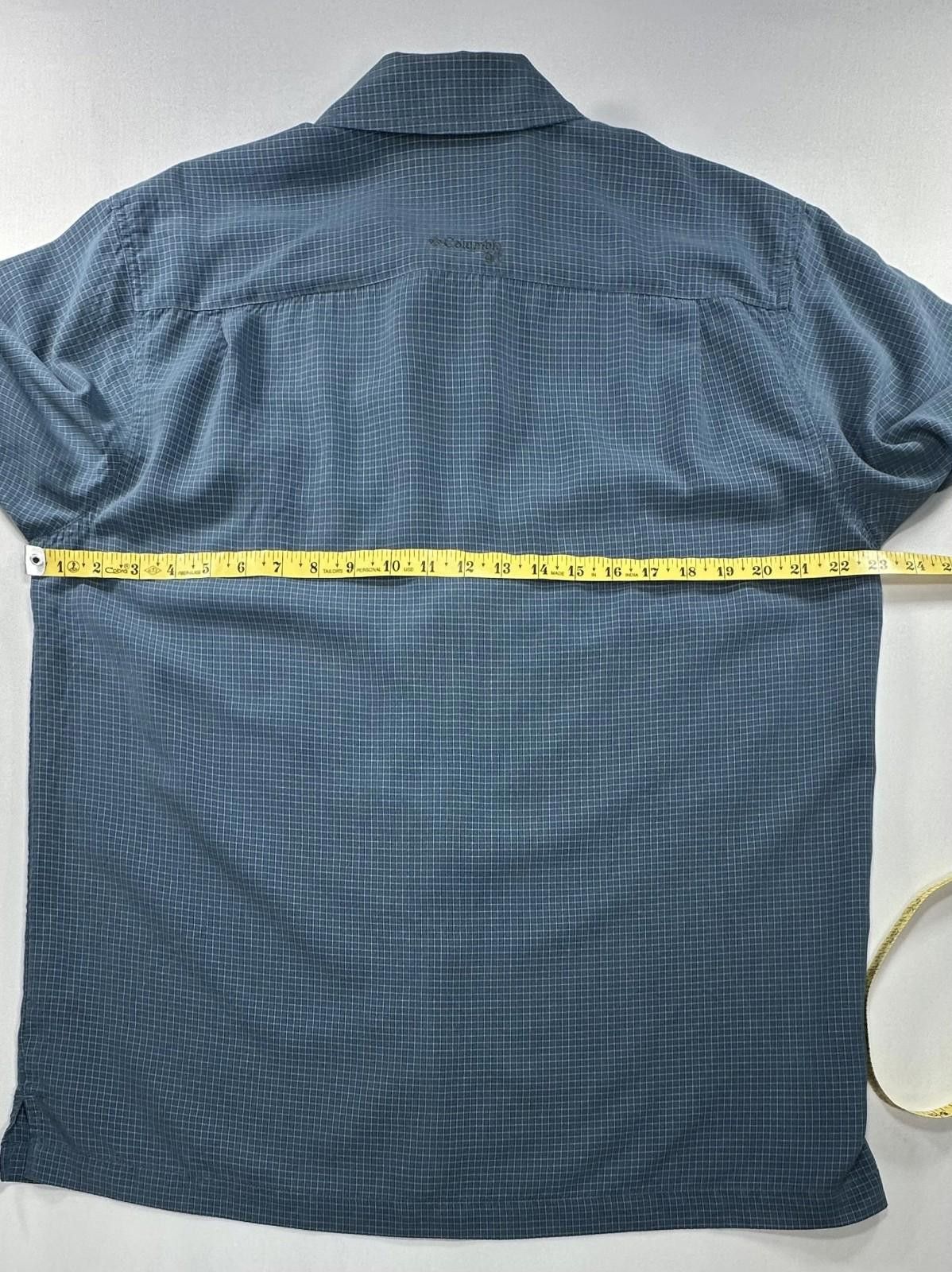 Columbia Columbia Checked Pattern Modal/Poly Button Up Blue Mens M Size US M / EU 48-50 / 2 - 4 Thumbnail