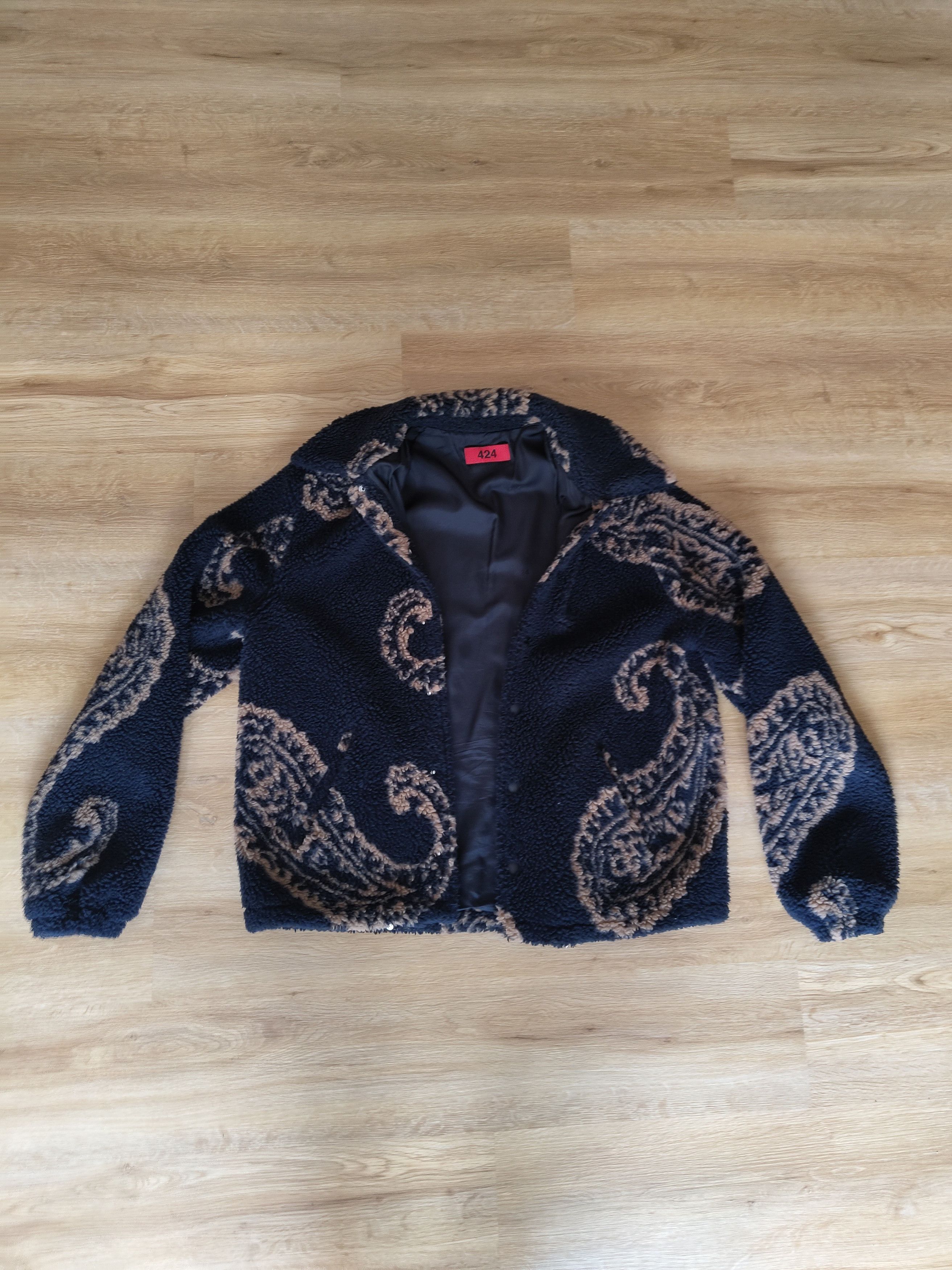 424 424 Paisley Sherpa Jacket Size US M / EU 48-50 / 2 - 1 Thumbnail