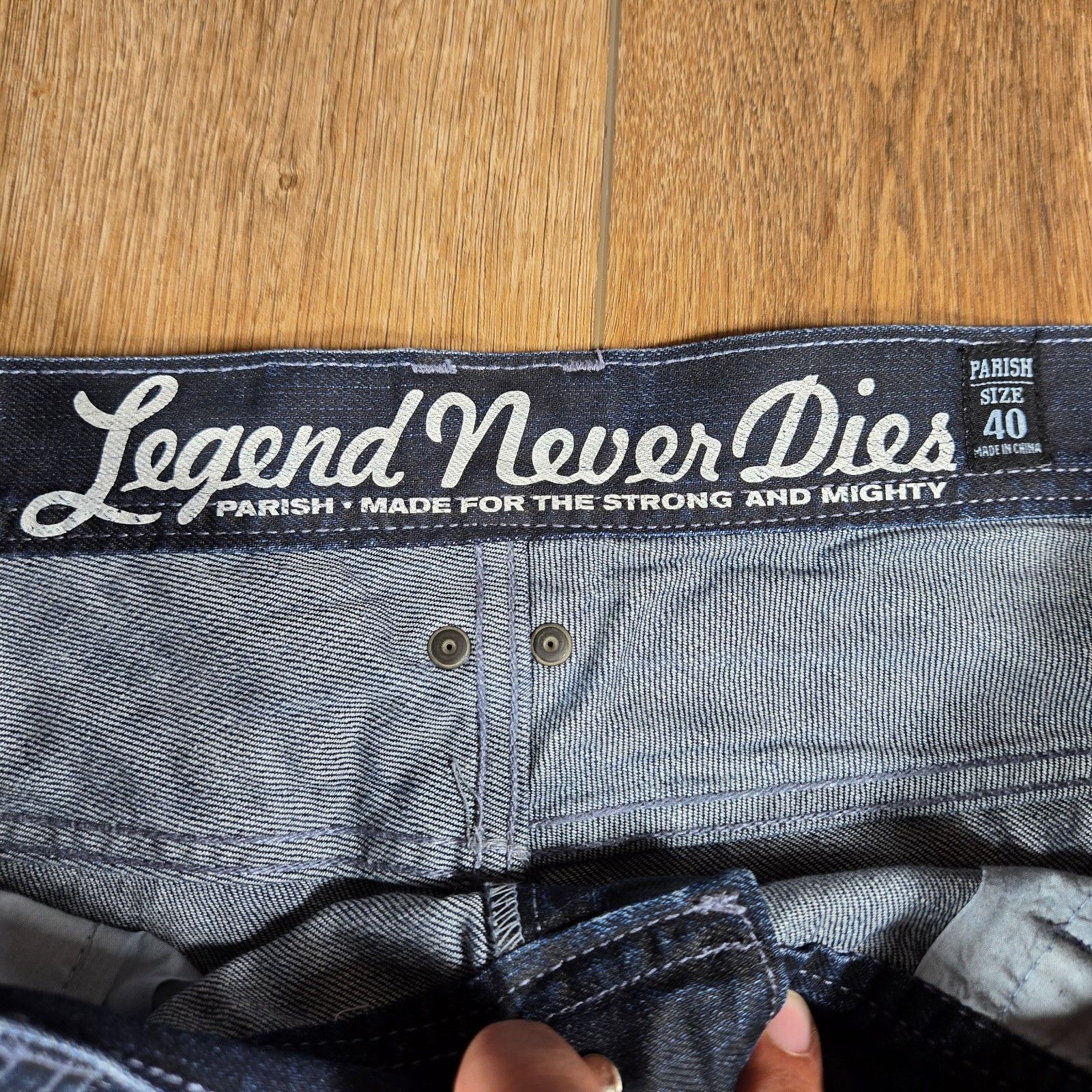 Parish Nation Parish Nation Y2K Jeans 40x34 Whiskered Hip Hop Streetwear Size US 40 / EU 56 - 4 Thumbnail