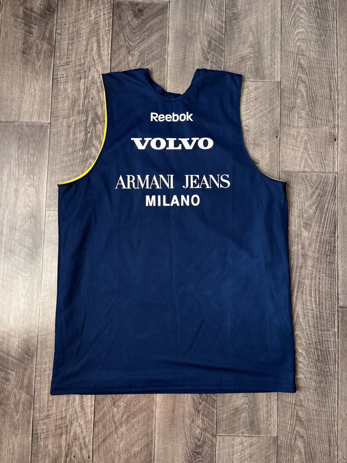 Reebok Vintage Reebok Olimpia Milano Armani Jeans Adecco Jersey 3XL Size US XXL / EU 58 / 5 - 2 Thumbnail