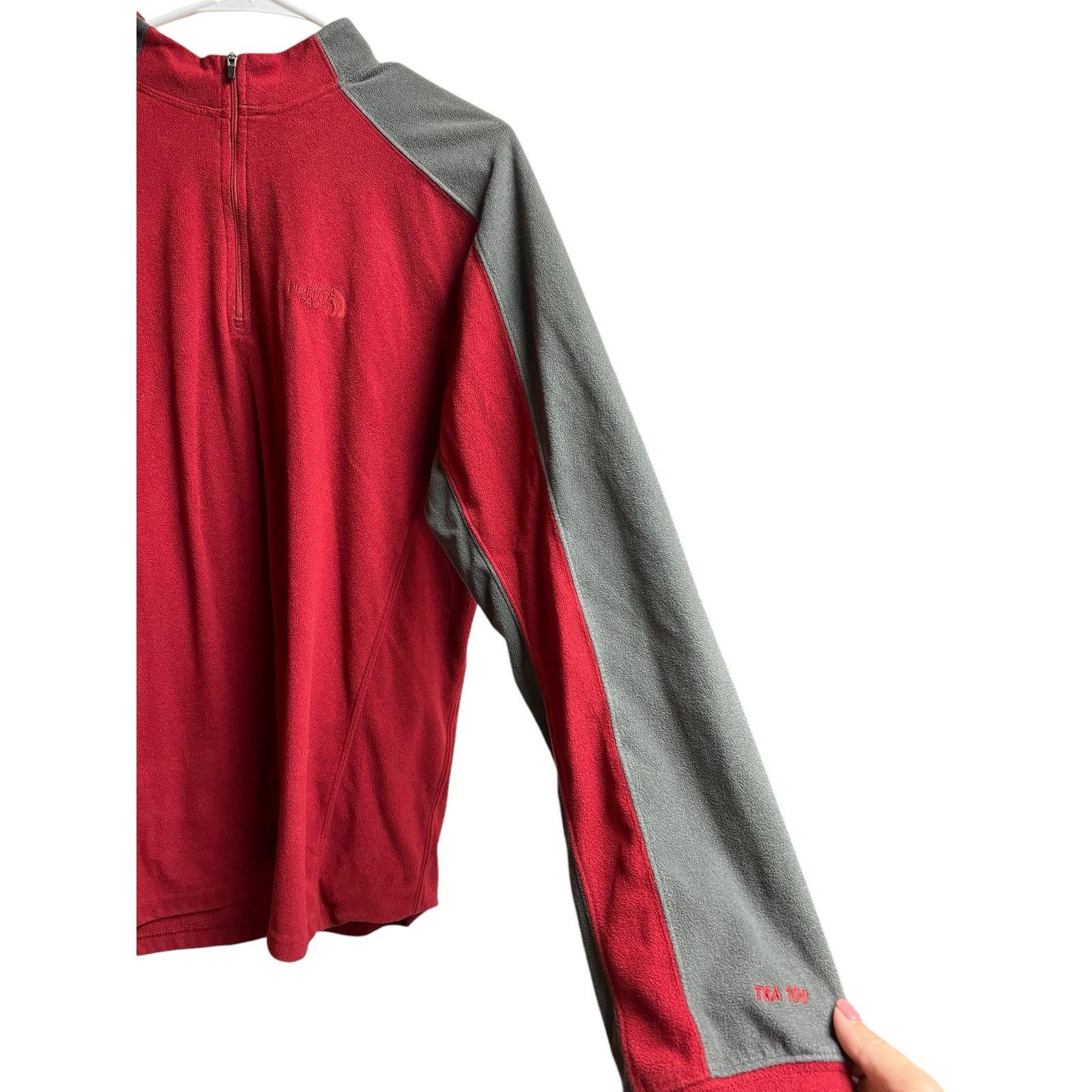 The North Face The North Face Men's Gray TKA 100 1/4 Zip Fleece Lightweight Size US M / EU 48-50 / 2 - 4 Thumbnail