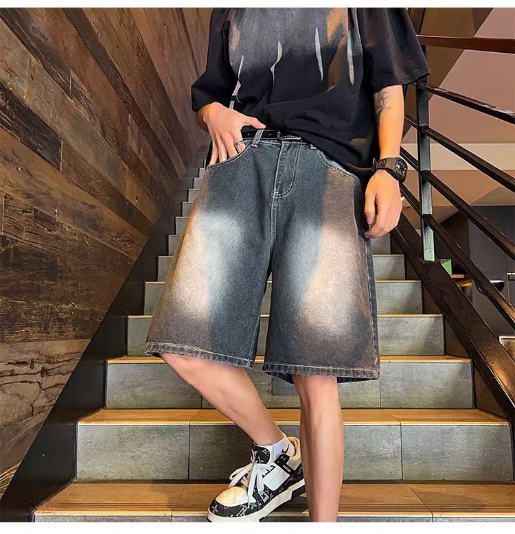 Black High Street Vintage Loose Fit Denim Shorts