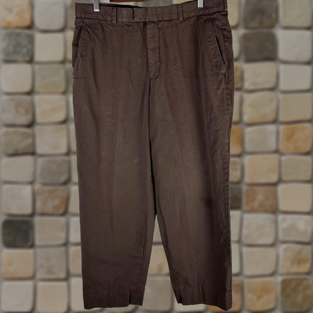 Ermenegildo Zegna Ermenegildo Zegna Pants Men Brown Cotton Chino Dress Slacks 36x29 Casual Romania Size US 38 / EU 54 - 1 Thumbnail
