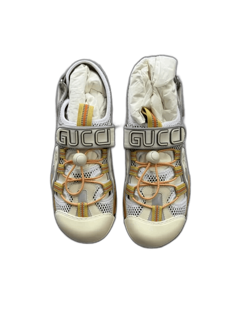 Gucci Gucci Leather Mesh Velcro Beach Sandals-2505 Size US 10 / EU 43 - 1 Thumbnail
