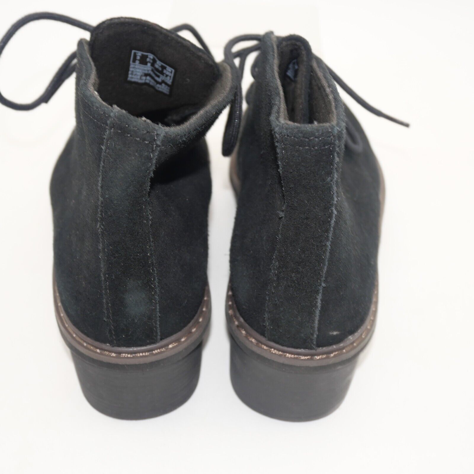 Clarks NEW Clarks Airabell Ankle Chukka Boots Booties Black Suede Size US 5.5 / IT 35.5 - 3 Thumbnail