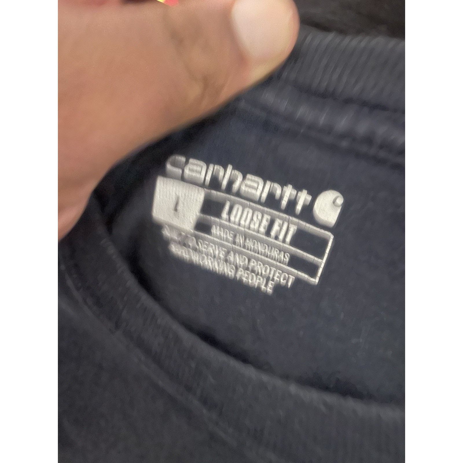 Carhartt Size L- Carhartt Navy Blue Logo Pocket T-Shirt Crew Original Size US L / EU 52-54 / 3 - 3 Thumbnail
