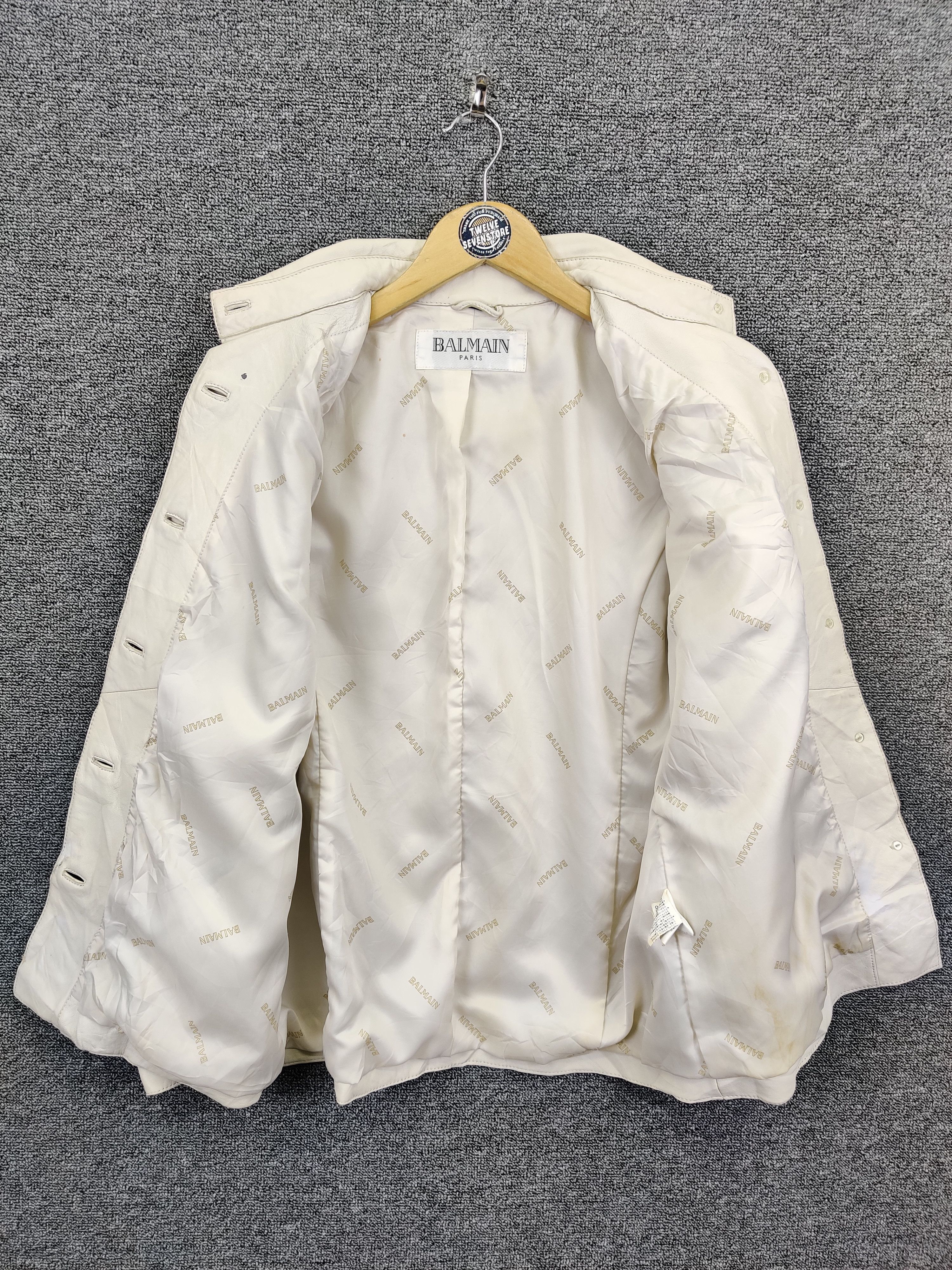 Balmain Vintage Balmain Paris Button Ups Leather Jacket Size US M / EU 48-50 / 2 - 7 Thumbnail