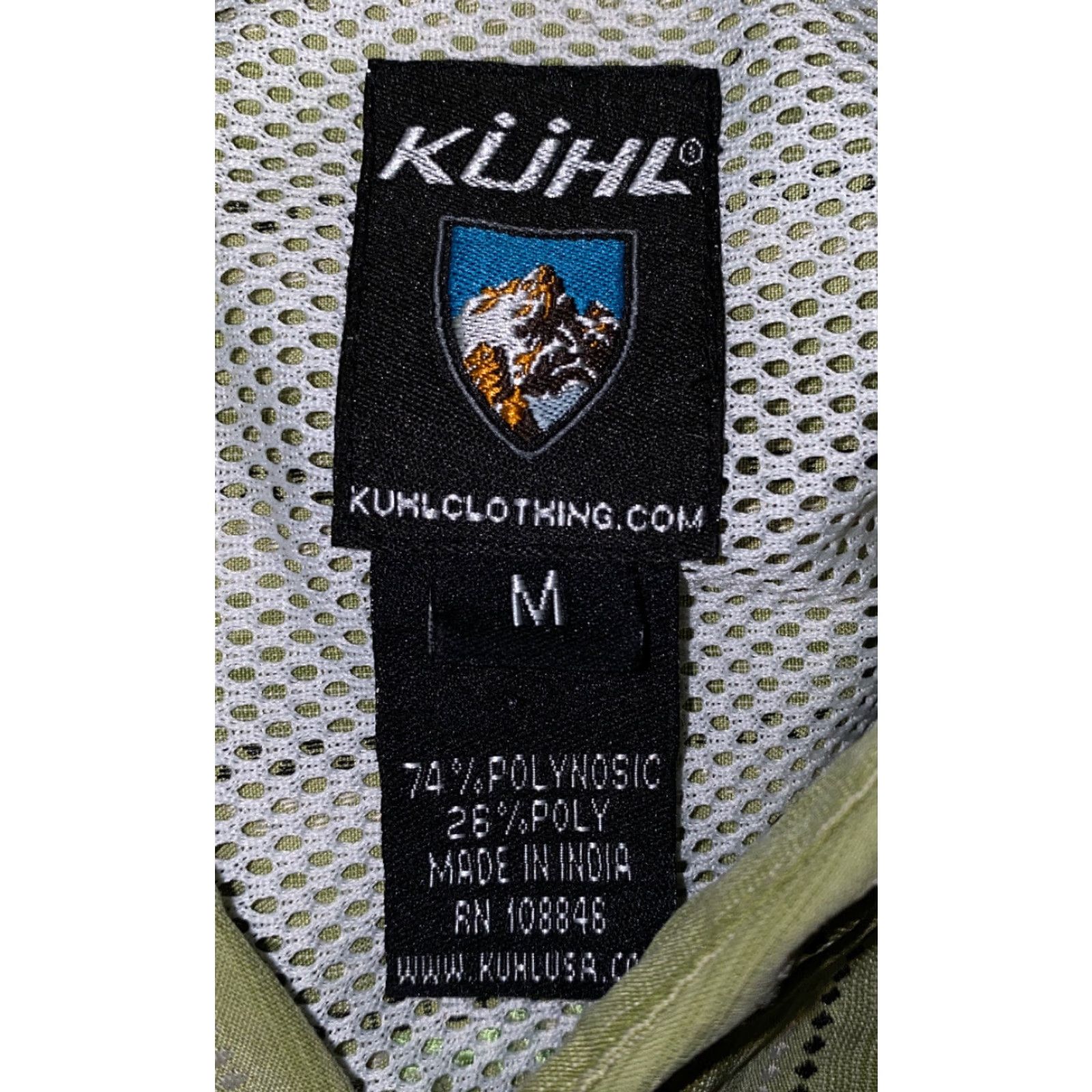 Vintage Kuhl Mens Green Short Sleeve Button Front Shirt Size M Size US M / EU 48-50 / 2 - 5 Thumbnail