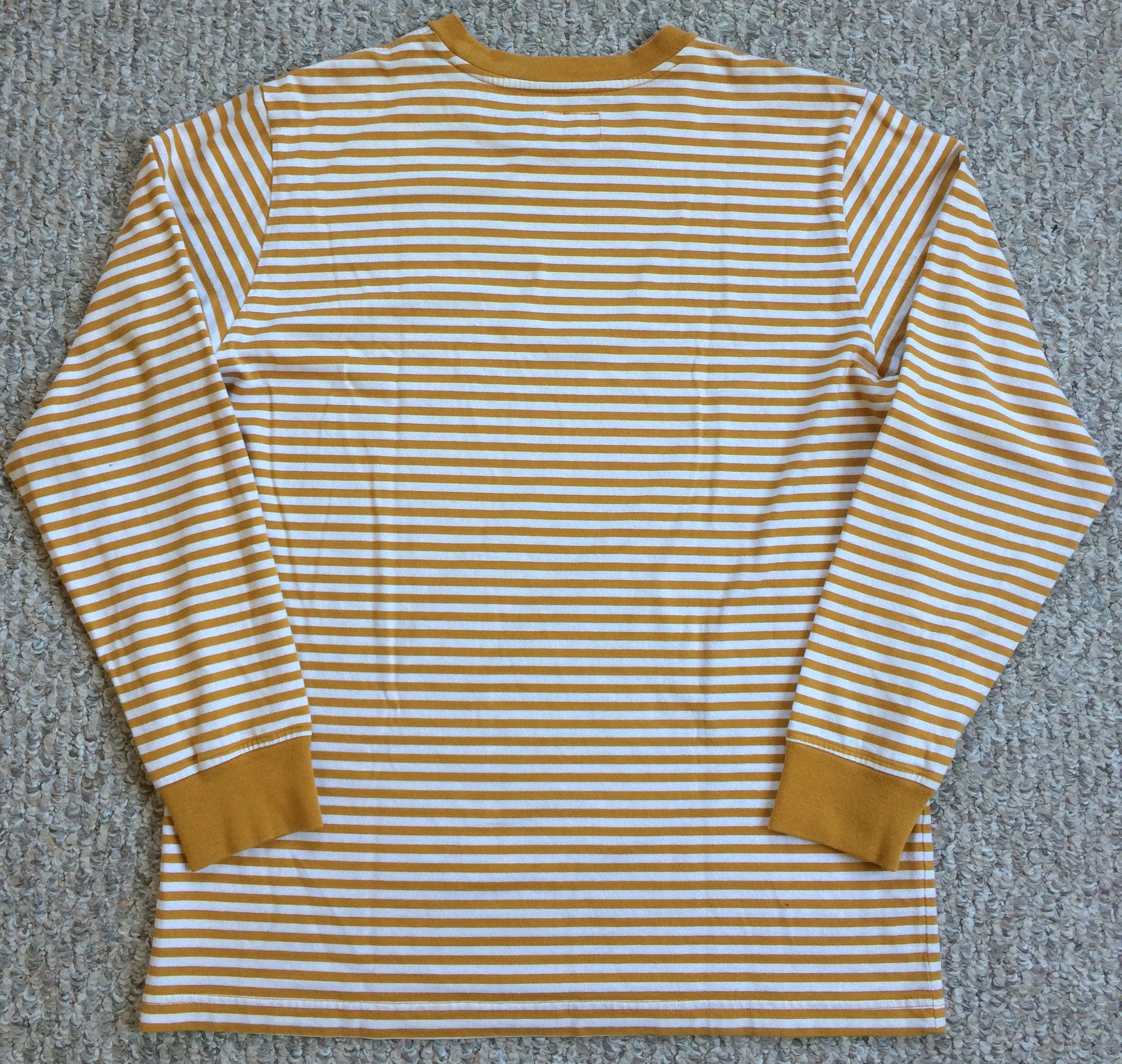 Supreme F/W 2015 Supreme Striped Logo Long Sleeve Shirt Size US M / EU 48-50 / 2 - 5 Thumbnail