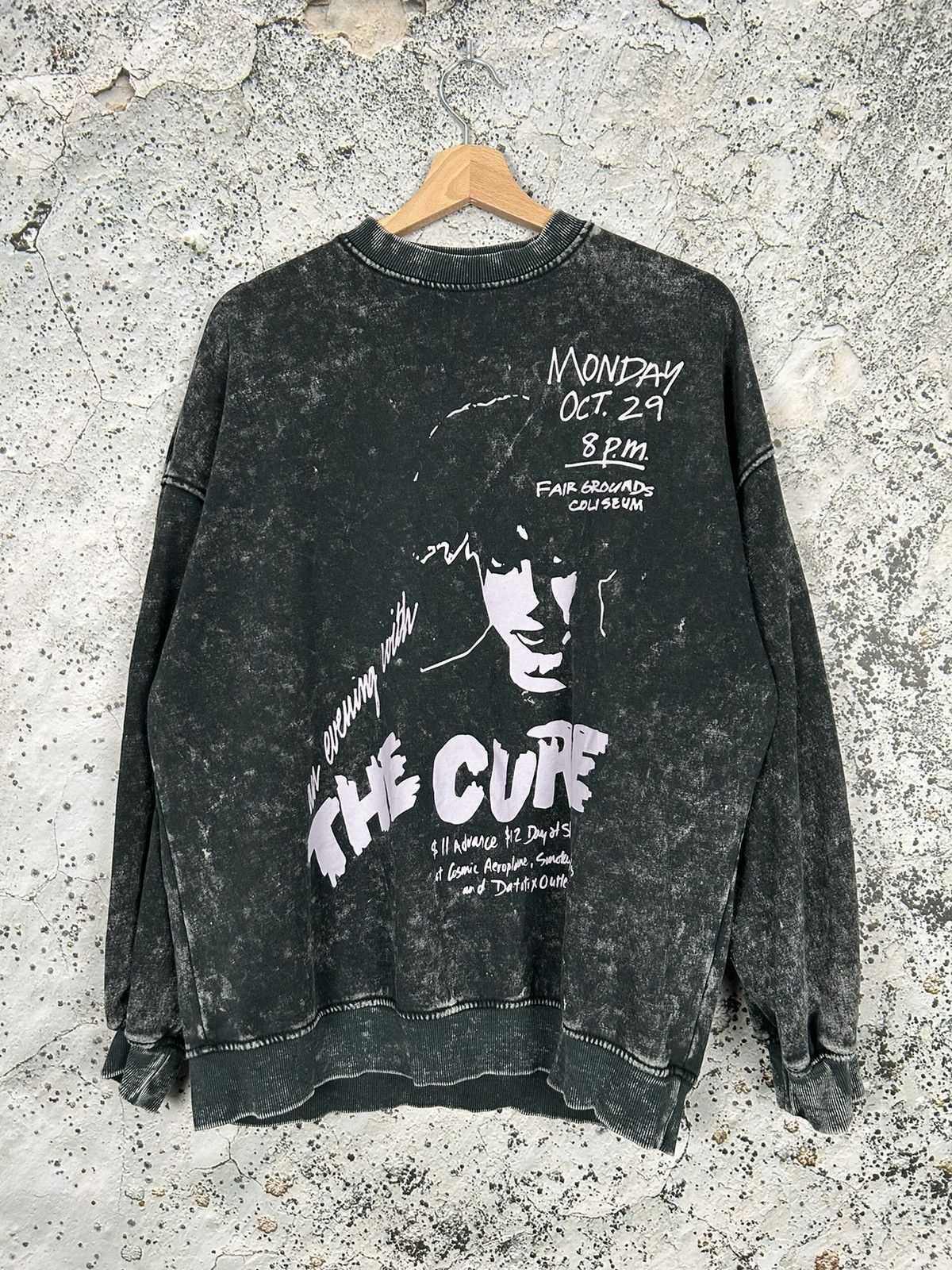 Vintage The Cure x H&M Rock Band Washed Black Hype Rare