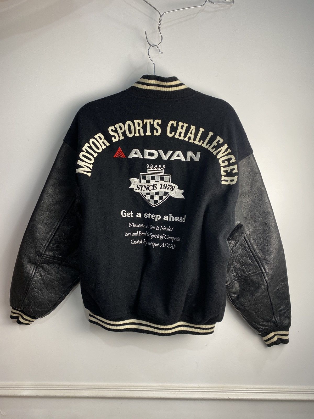 Japanese Brand 90s Advan Motorsport Varsity Jacket Size US L / EU 52-54 / 3 - 3 Thumbnail