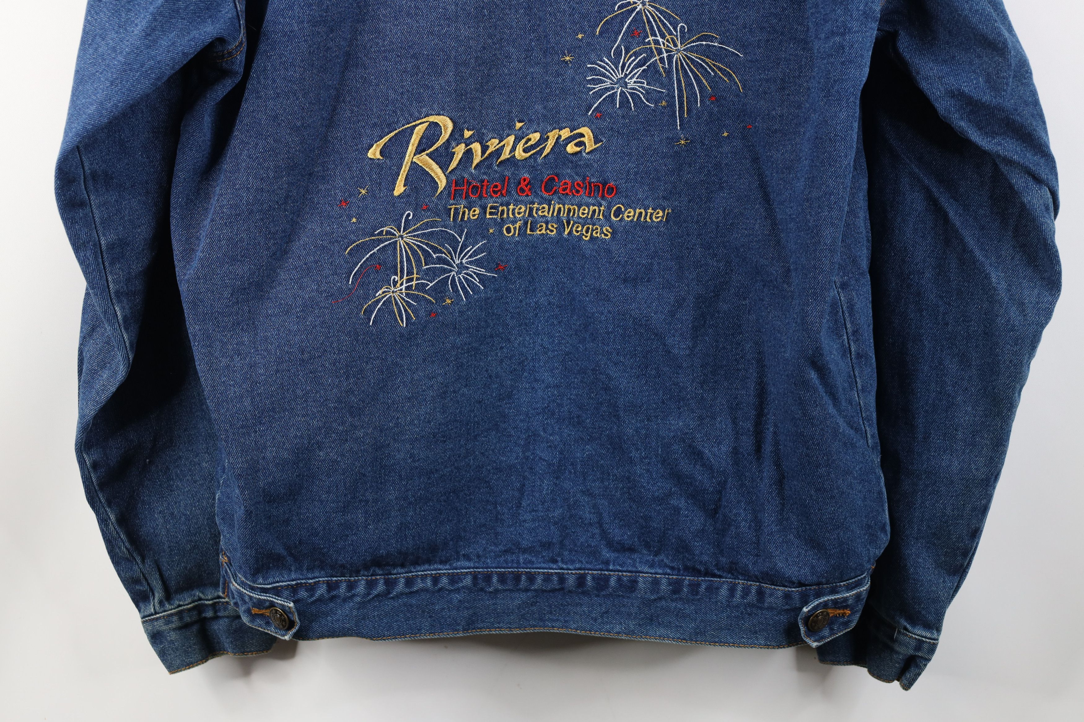 Vintage Vintage 90s Streetwear Casino Denim Jean Trucker Jacket Blue Size US S / EU 44-46 / 1 - 16 Thumbnail
