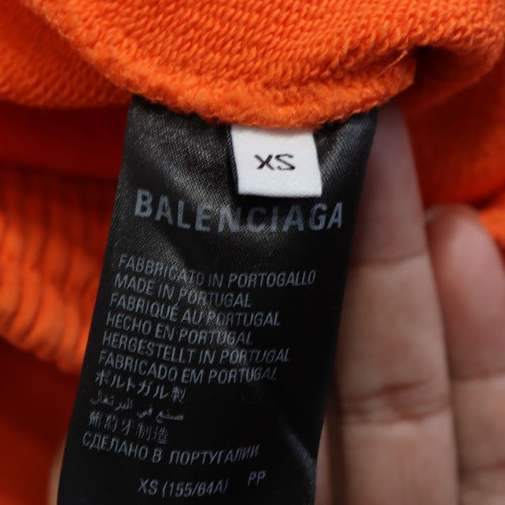 Balenciaga o1rshd1 BB Corp Sweat Short Molleton Bouclette in Orange Size US 28 / EU 44 - 7 Thumbnail