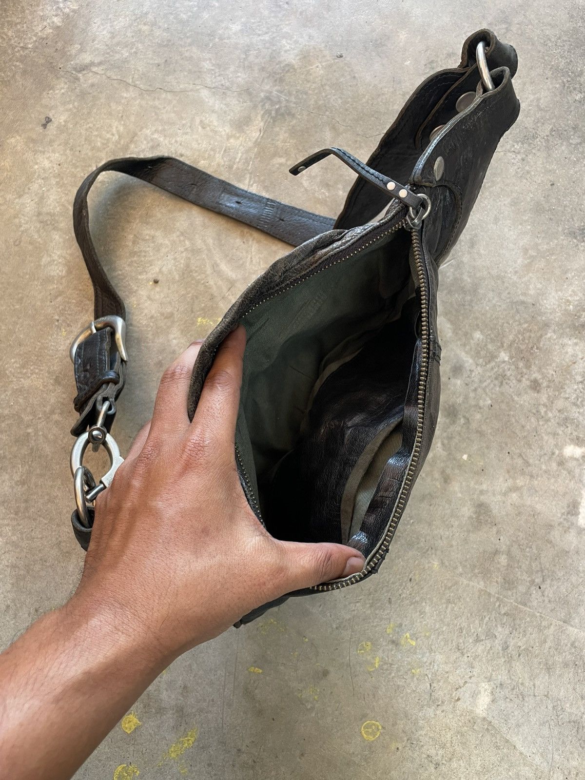 Alfredo Bannister Alfredo Bannister Leather WaistBag punk Stail Size ONE SIZE - 5 Thumbnail