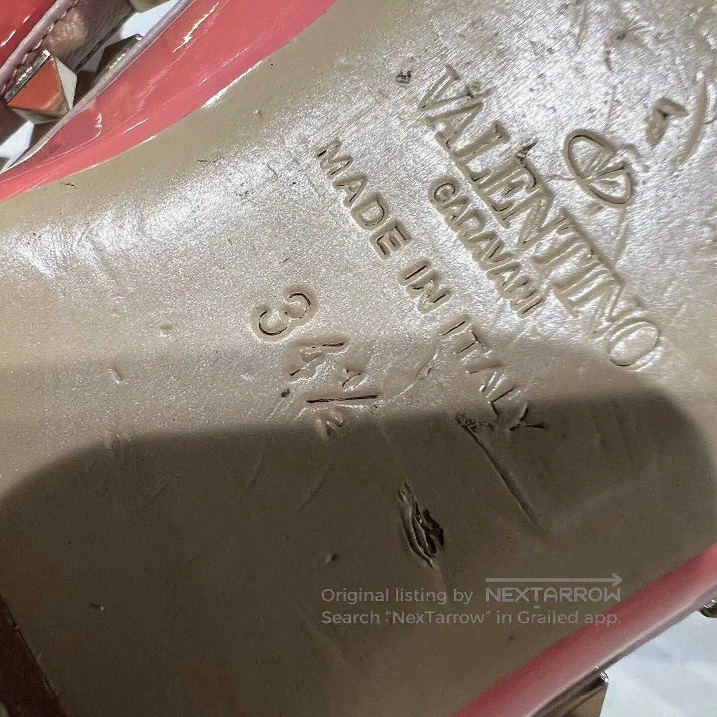 Valentino Valentino Pink riveted strap, high heels Size US 4 / IT 34 - 8 Thumbnail