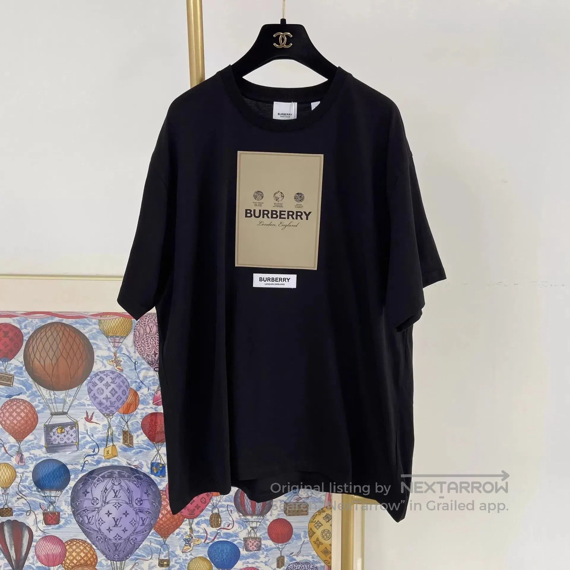 Burberry Black Short-Sleeve Graphic T-Shirt. Size US L / EU 52-54 / 3 - 2 Thumbnail