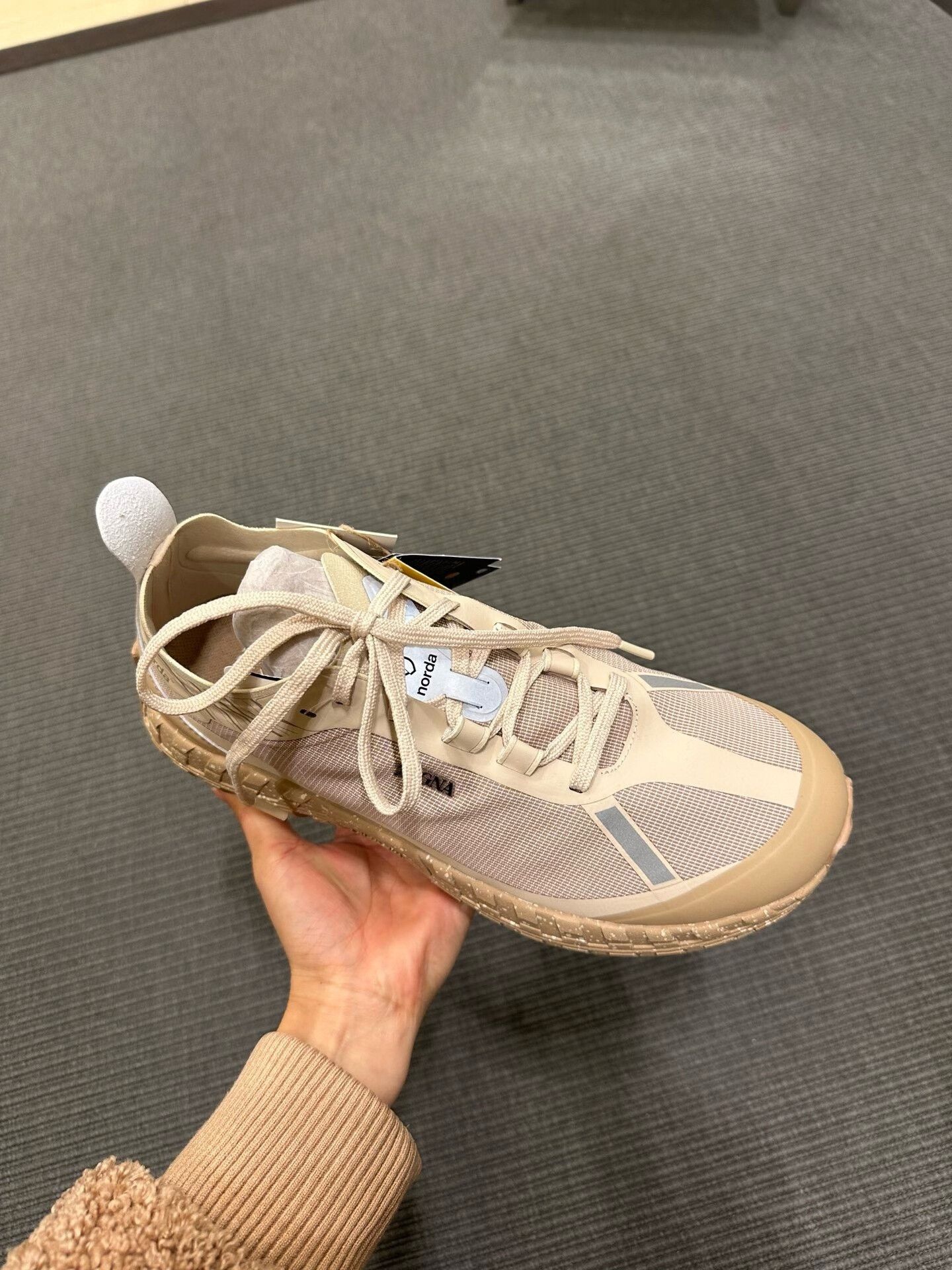 Ermenegildo Zegna Zegna Beige Hiking Sneakers Size US 10 / EU 43 - 3 Thumbnail