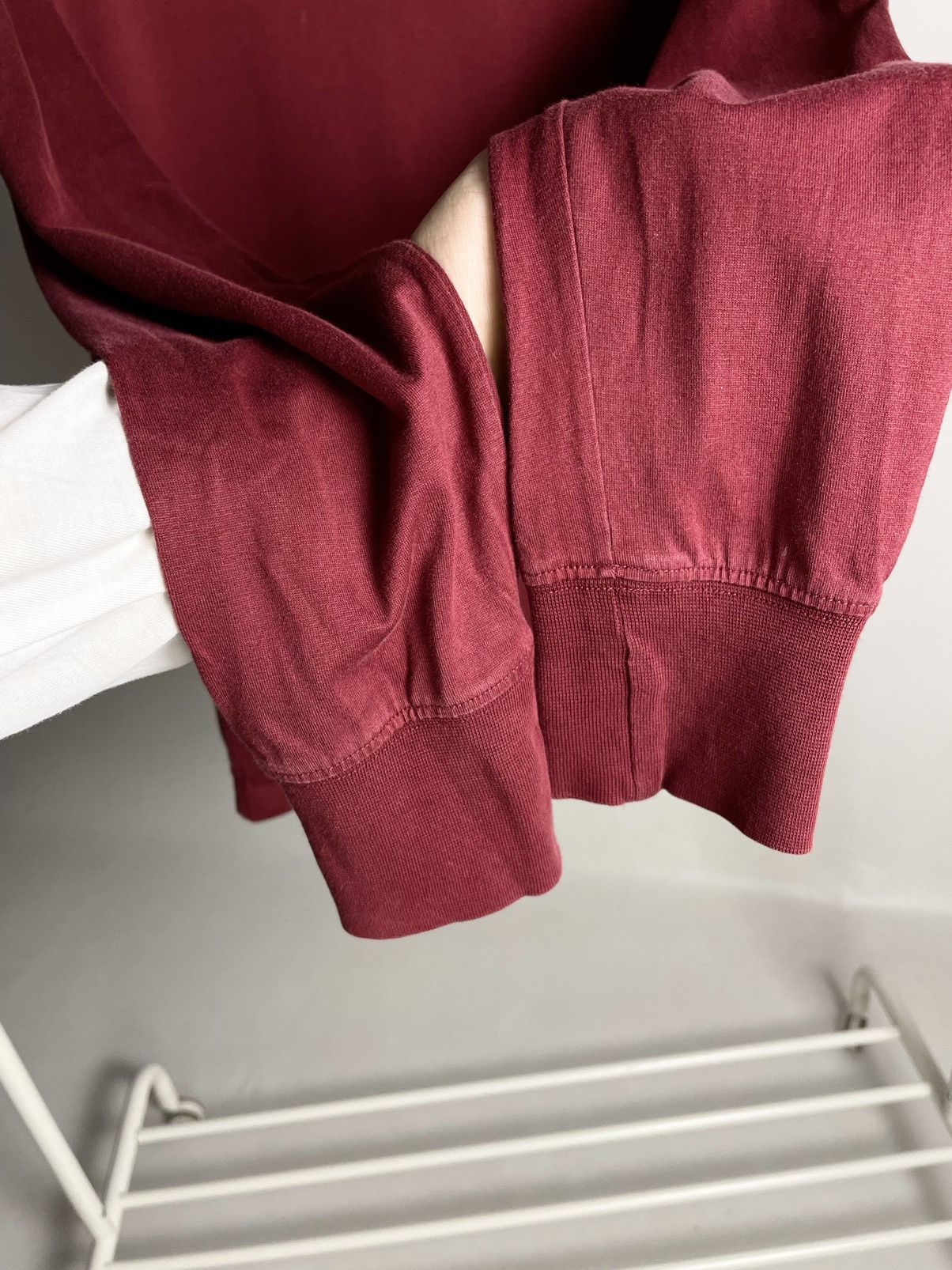 Golf le Fleur × Lacoste × Vintage 🐊VINTAGE🐊 Lacoste chemise Red high Neck Golf longsleeve tee Size US L / EU 52-54 / 3 - 7 Thumbnail