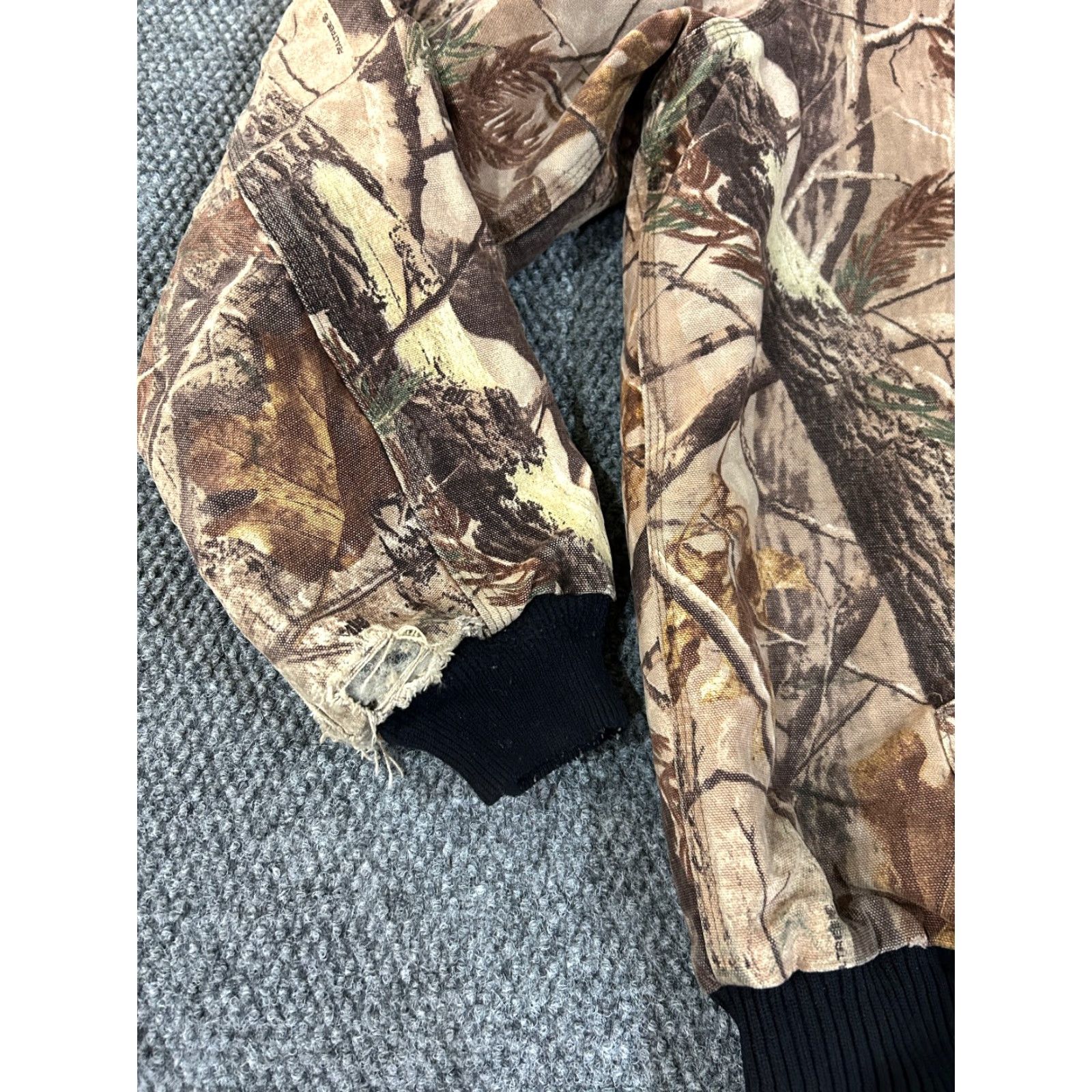 Carhartt VINTAGE Carhartt Camouflage Jacket Mens XL Tall Brown Hunting Workwear Jacket / Coat Gel? Size US XL / EU 56 / 4 - 4 Thumbnail