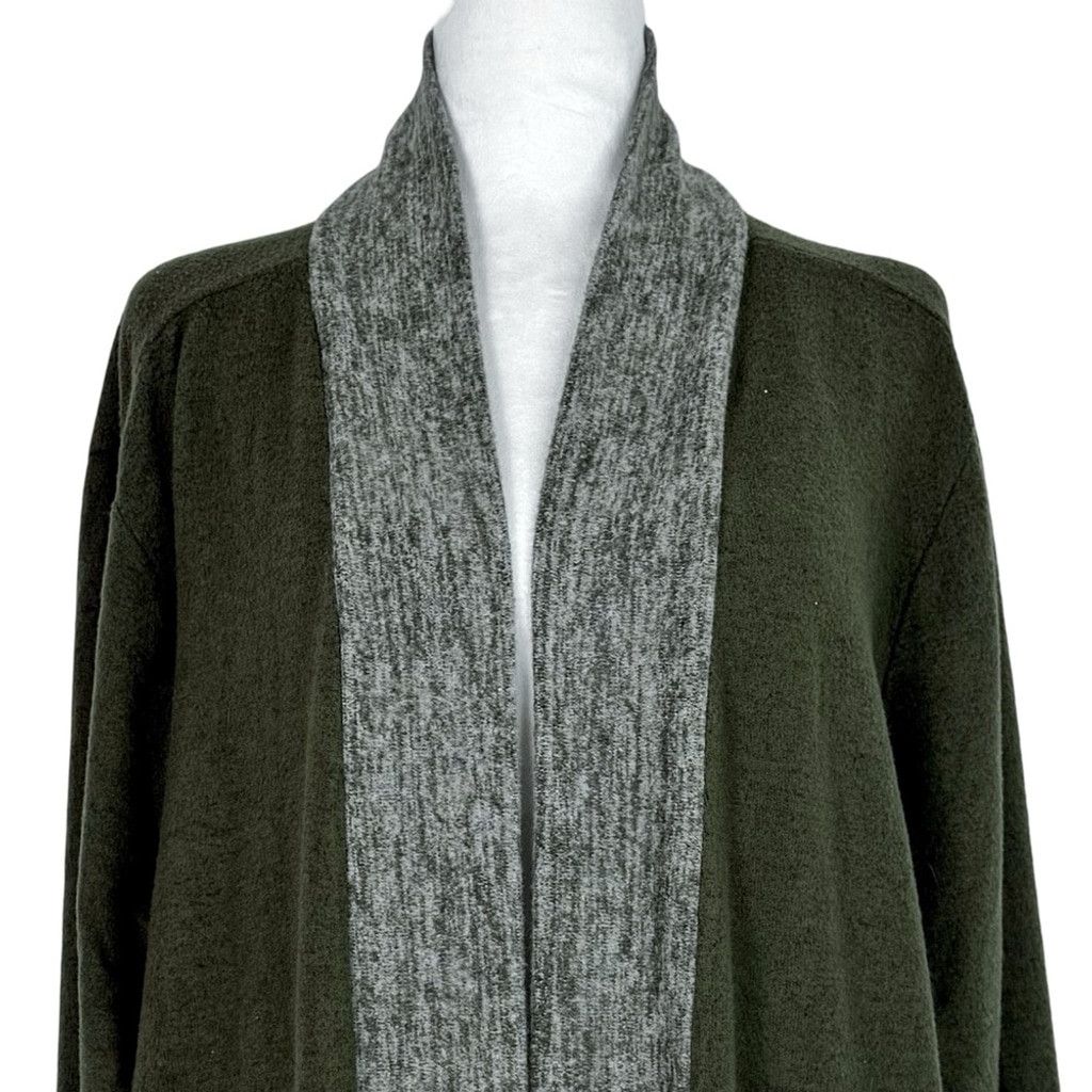 Other NWT URBAN FEM Women's Green/Grey Fleece Mid Length Coat 4XL Size 4XL / US 24-26 - 3 Thumbnail
