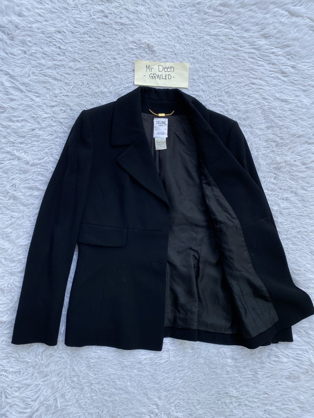 Celine Rare Vintage CELINE Blazer / Women Coat Size M / US 6-8 / IT 42-44 - 8 Thumbnail