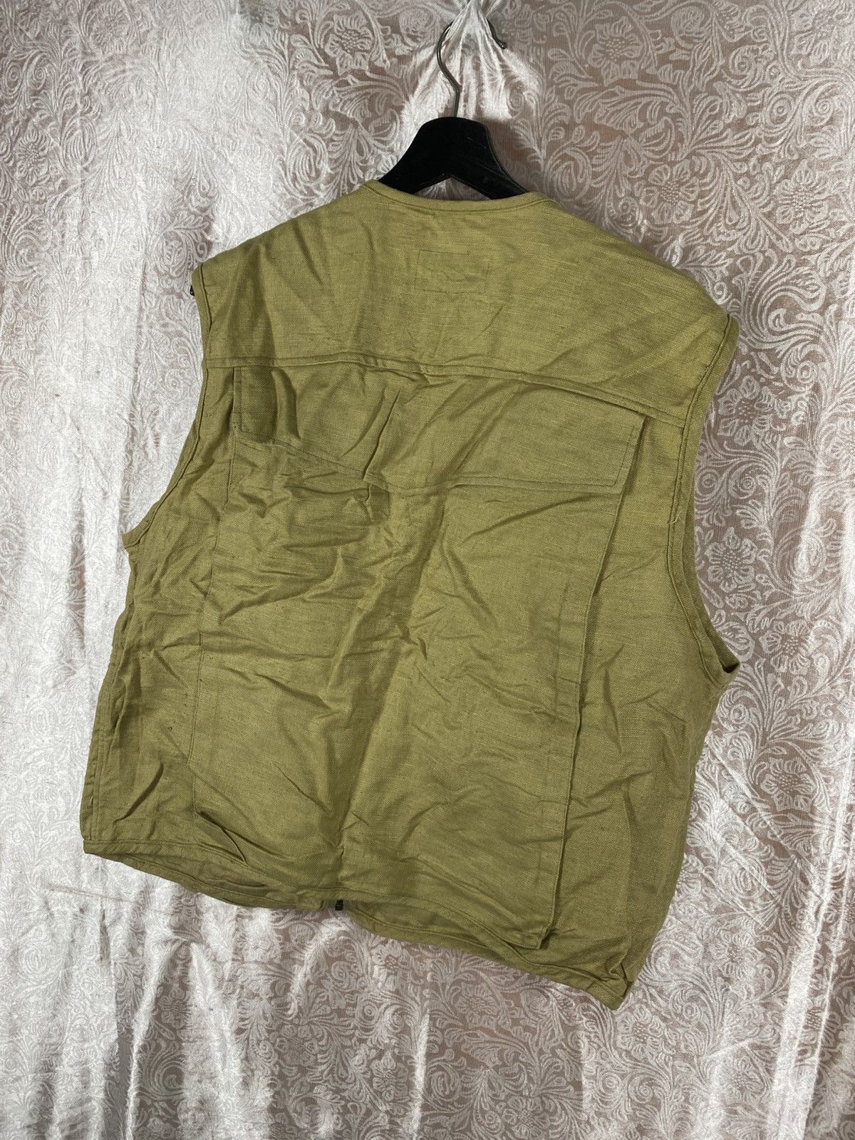 Japanese Brand Vintage MUW Company Khaki Vest Multi Pocket Fishing Outdoor Size US L / EU 52-54 / 3 - 12 Thumbnail