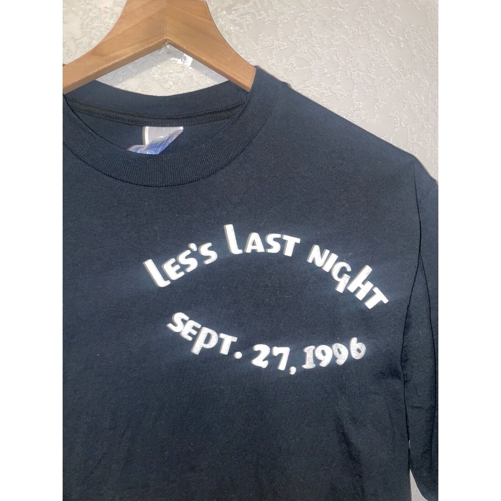 Jerzees Vintage Birthday Shirt Les's Last Night Sept. 27 1996 Tee L Size US L / EU 52-54 / 3 - 2 Thumbnail