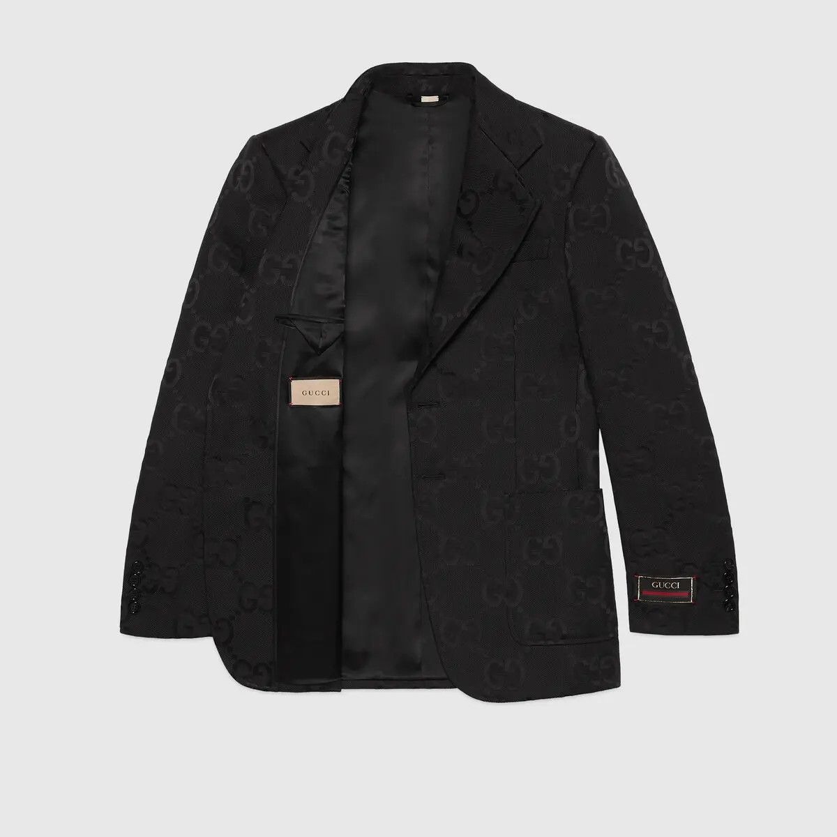 Gucci o1s1wg110725 Jumbo GG Canvas Jacket in Black Size US XXL / EU 58 / 5 - 5 Thumbnail