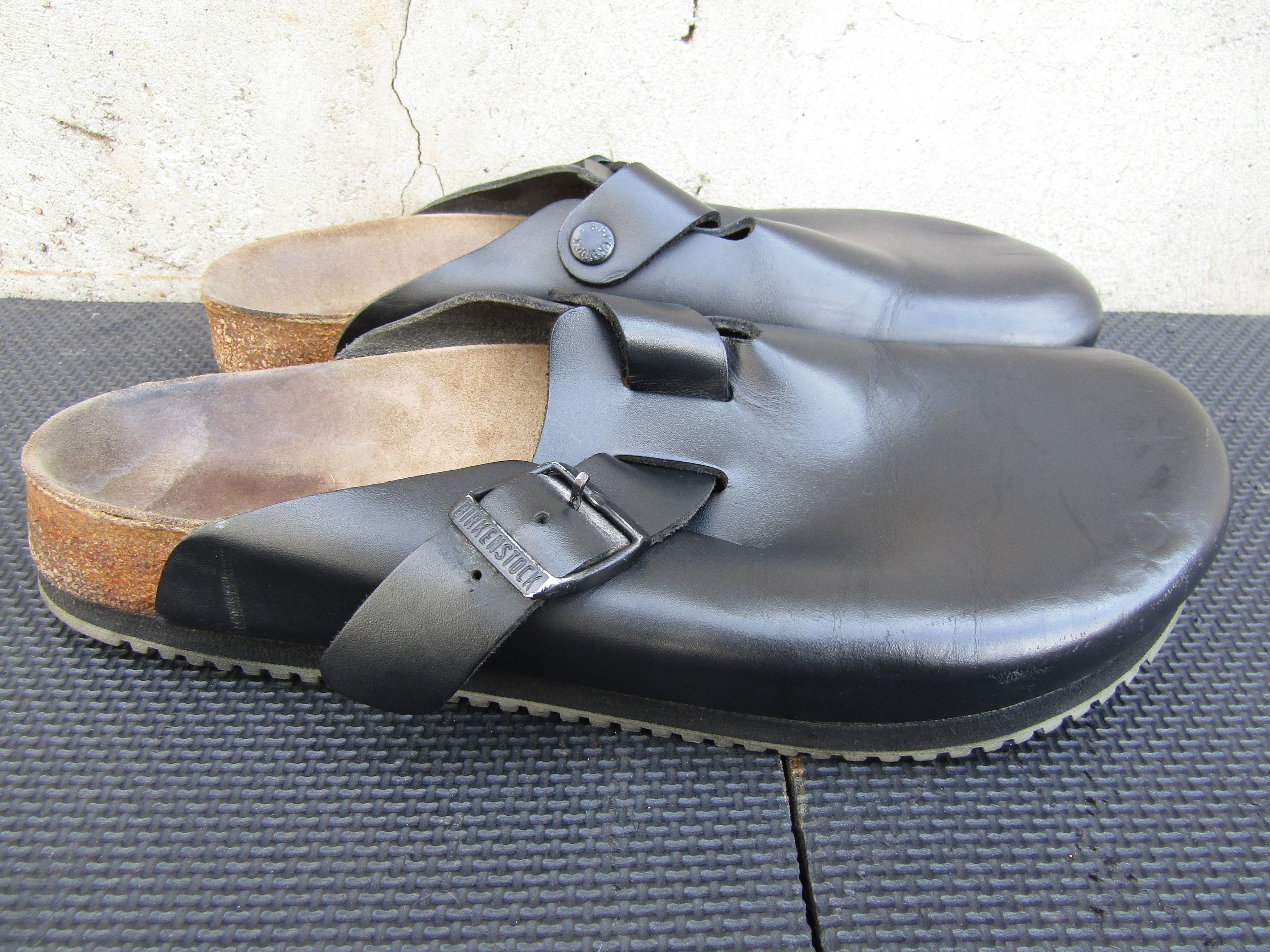 Birkenstock Birkenstock Men’s Boston Leather Clog Black Europe Size US 9 / EU 42 - 5 Thumbnail
