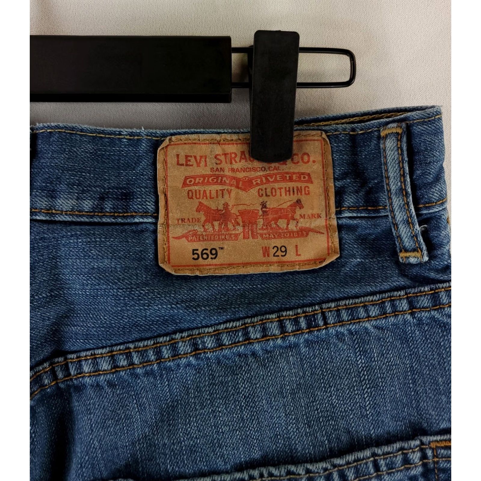 Levi's Levi's 569 Jorts Shorts Jeans Baggy 10 Inch Inseam Mens 30 Blue (Actual 29) Size US 30 / EU 46 - 2 Thumbnail