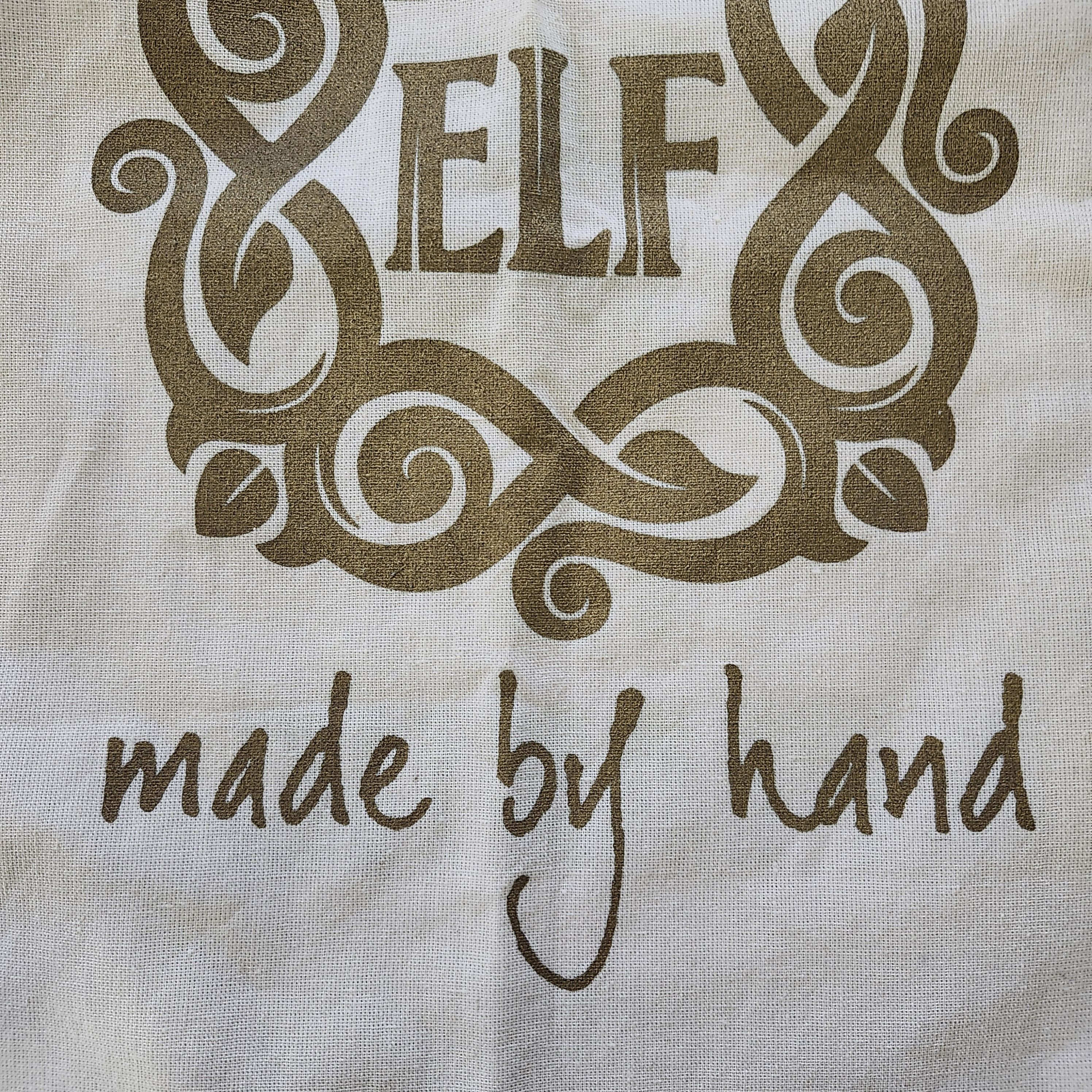 Other ELF "Made by Hand" Reusable Canvas Tote Bag Shopping Beach Size ONE SIZE - 3 Thumbnail