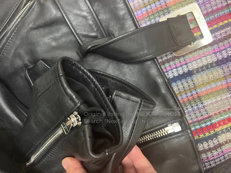 Schott Schott Classic diagonal zipper coffee rider motorcycle jac Size US XXL / EU 58 / 5 - 3 Thumbnail