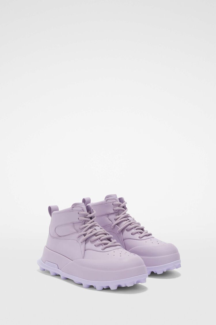Jil Sander o1y1025 Hi-Top Sneakers in Lilac Size US 6 / IT 36 - 2 Thumbnail