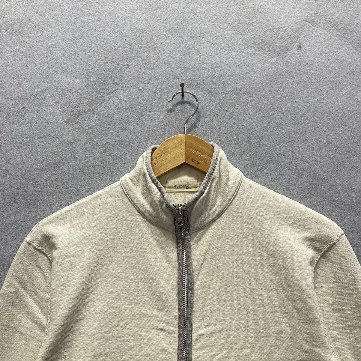 45rpm 45rpm Vintage Zip-Up Sweatshirt – Made in Japan (Off-White) Size US M / EU 48-50 / 2 - 2 Thumbnail