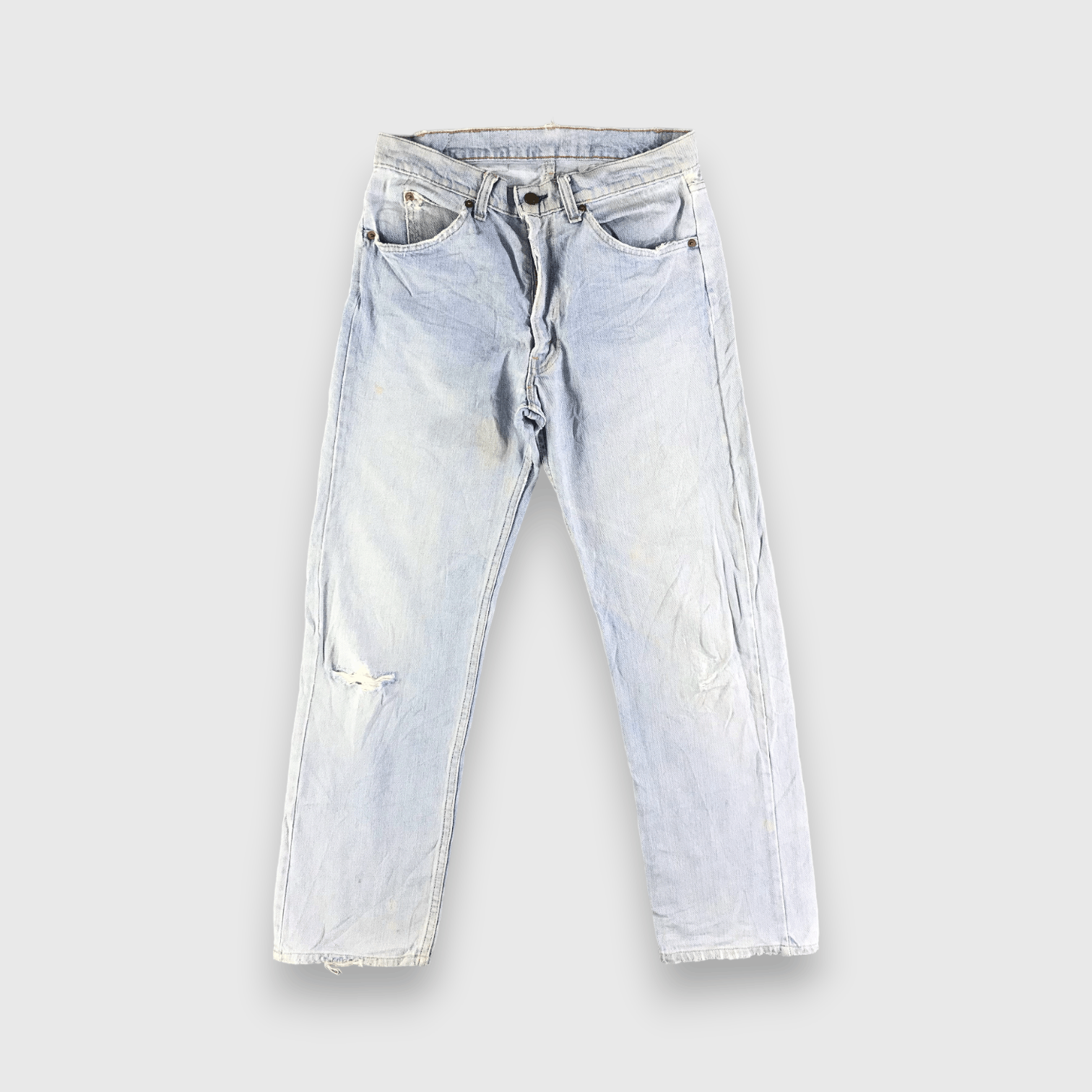 Levi's 80s Vintage Light Wash Levis Jeans-J3876 Size US 31 - 1 Thumbnail