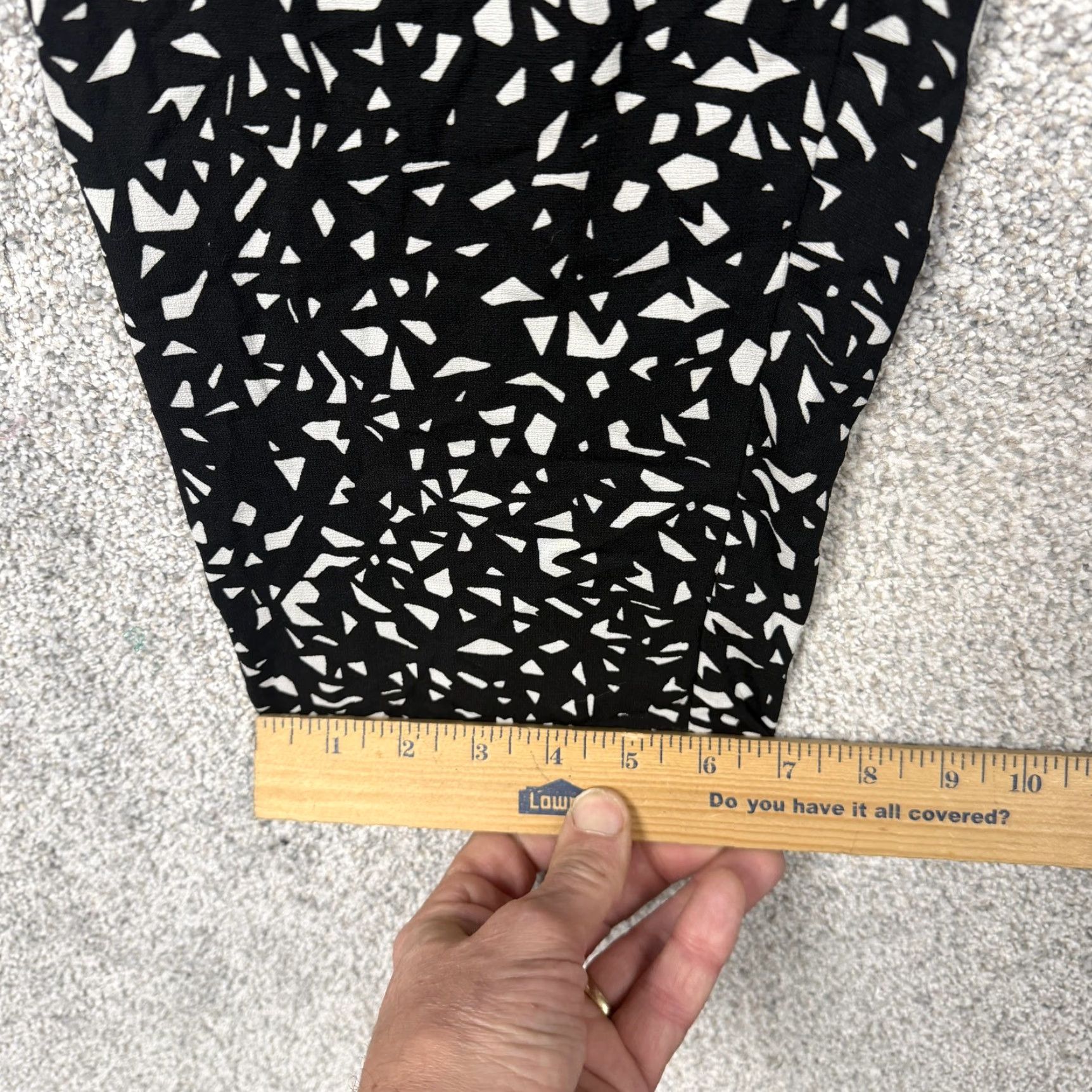 Vintage New Directions Pants Womens L Black Geometric Print Jogger Pull On Pockets Casual Card (Note: ensure not adding new info) Size 36" / US 14 / IT 50 - 3 Thumbnail