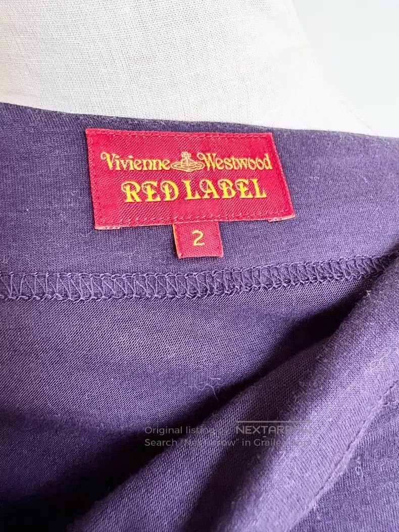 Vivienne Westwood Vivienne Westwood Purple Asymmetrical Drape Neck Dress Size M / US 6-8 / IT 42-44 - 7 Thumbnail