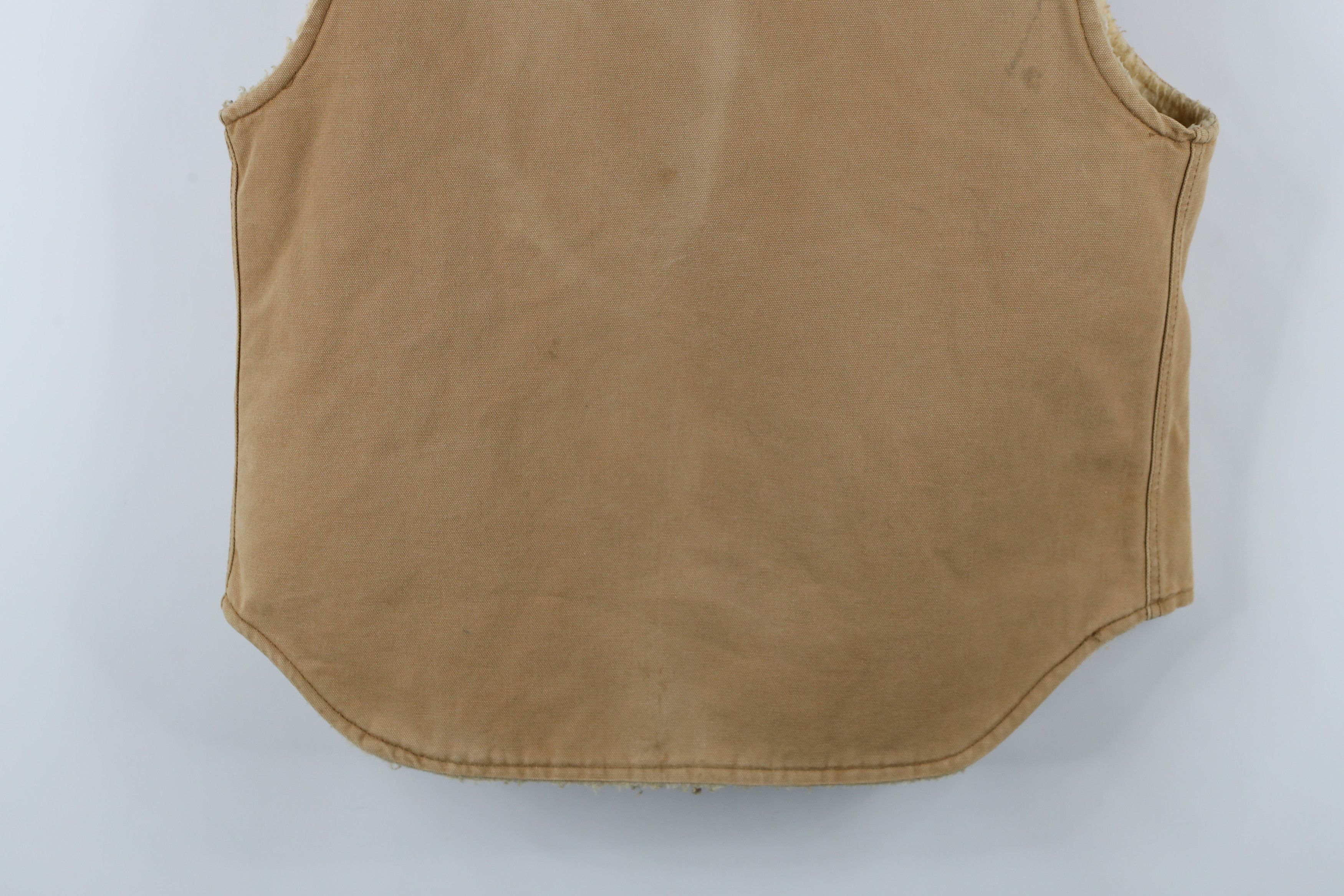 Carhartt × Vintage Vintage 80s 90s Carhartt Pile Fleece Lined Vest Jacket USA Size US L / EU 52-54 / 3 - 14 Thumbnail