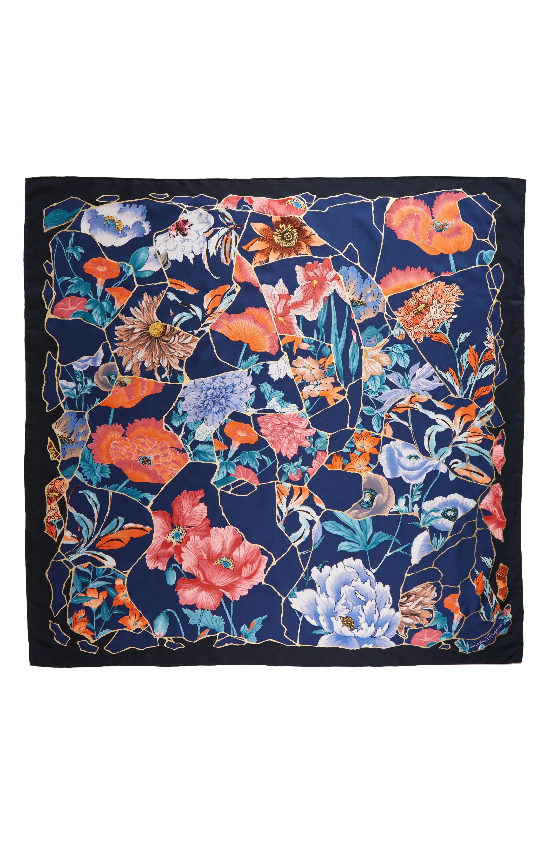 Salvatore Ferragamo o1s1rm1024 Size: 90x90 Cm / Scarf in Multicolor Size ONE SIZE - 1 Thumbnail