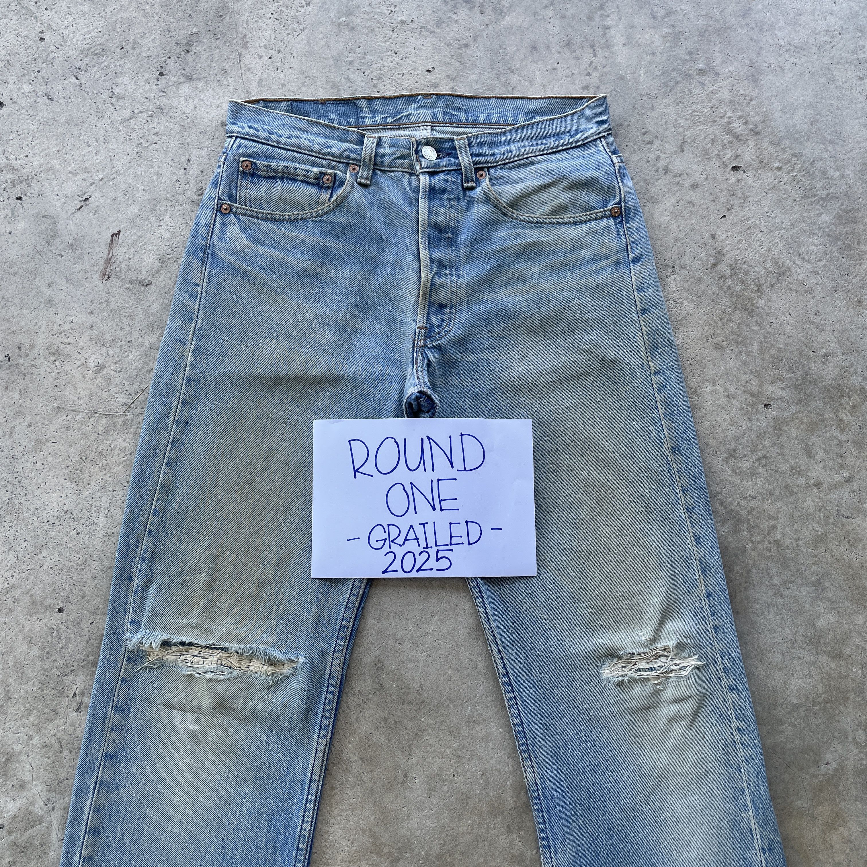 Jean × Levi's × Levi's Vintage Clothing VINTAGE 90s LEVI’S 501 USA FADED RUSTY JEANS DISTRESS PANTS Size US 31 - 3 Thumbnail