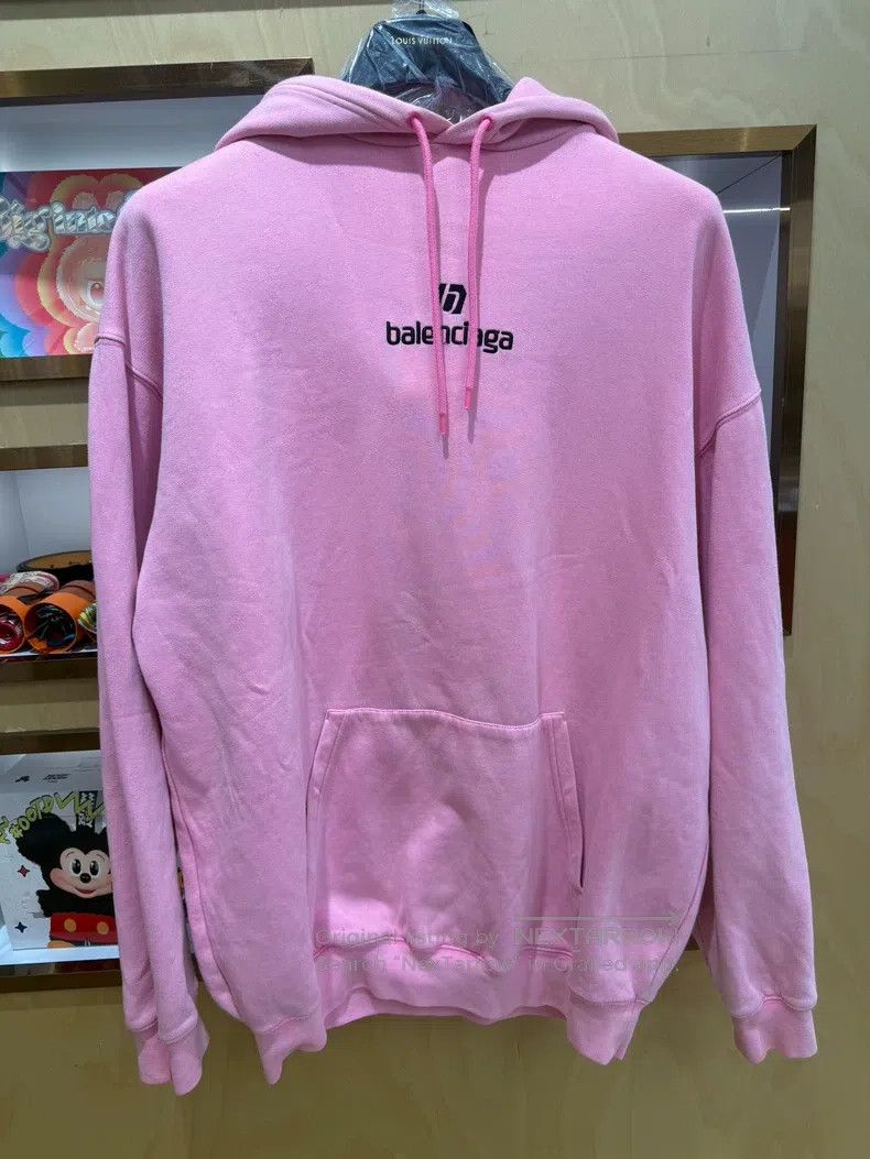 Balenciaga Balenciaga Pink Hoodie Size US L / EU 52-54 / 3 - 1 Thumbnail