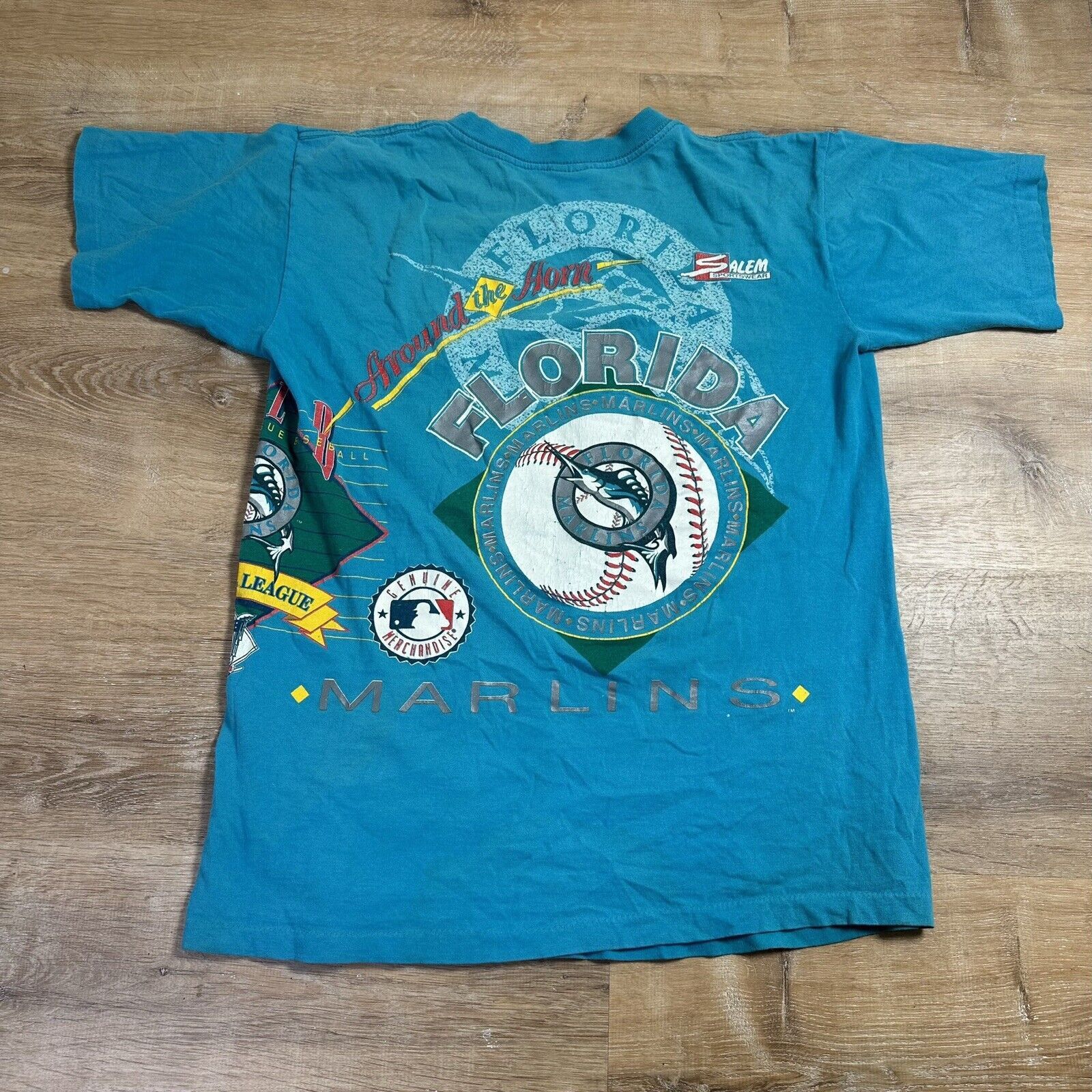 Salem Sportswear Vintage 1992 Miami Marlins 1992 MLB T-Shirt Salem Large Size US L / EU 52-54 / 3 - 8 Thumbnail