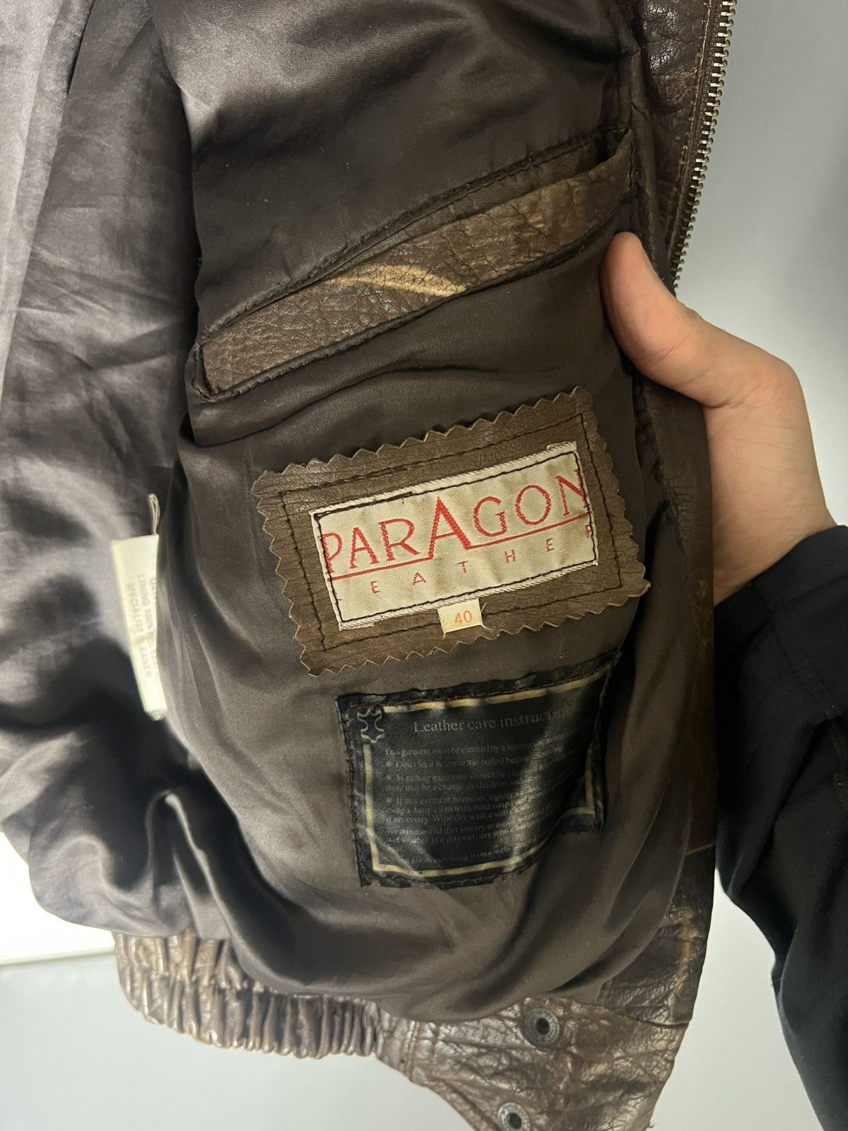 Genuine Leather VINTAGE GENUINE LEATHER BOMBER JACKET MOTORCYCLE RETRO 90s Size US M / EU 48-50 / 2 - 14 Thumbnail
