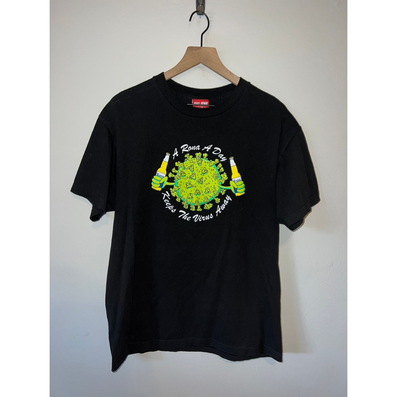 Full Send Full Send Shirt A Rona A Day Keeps The Virus Away Tee Large Size US L / EU 52-54 / 3 - 1 Thumbnail