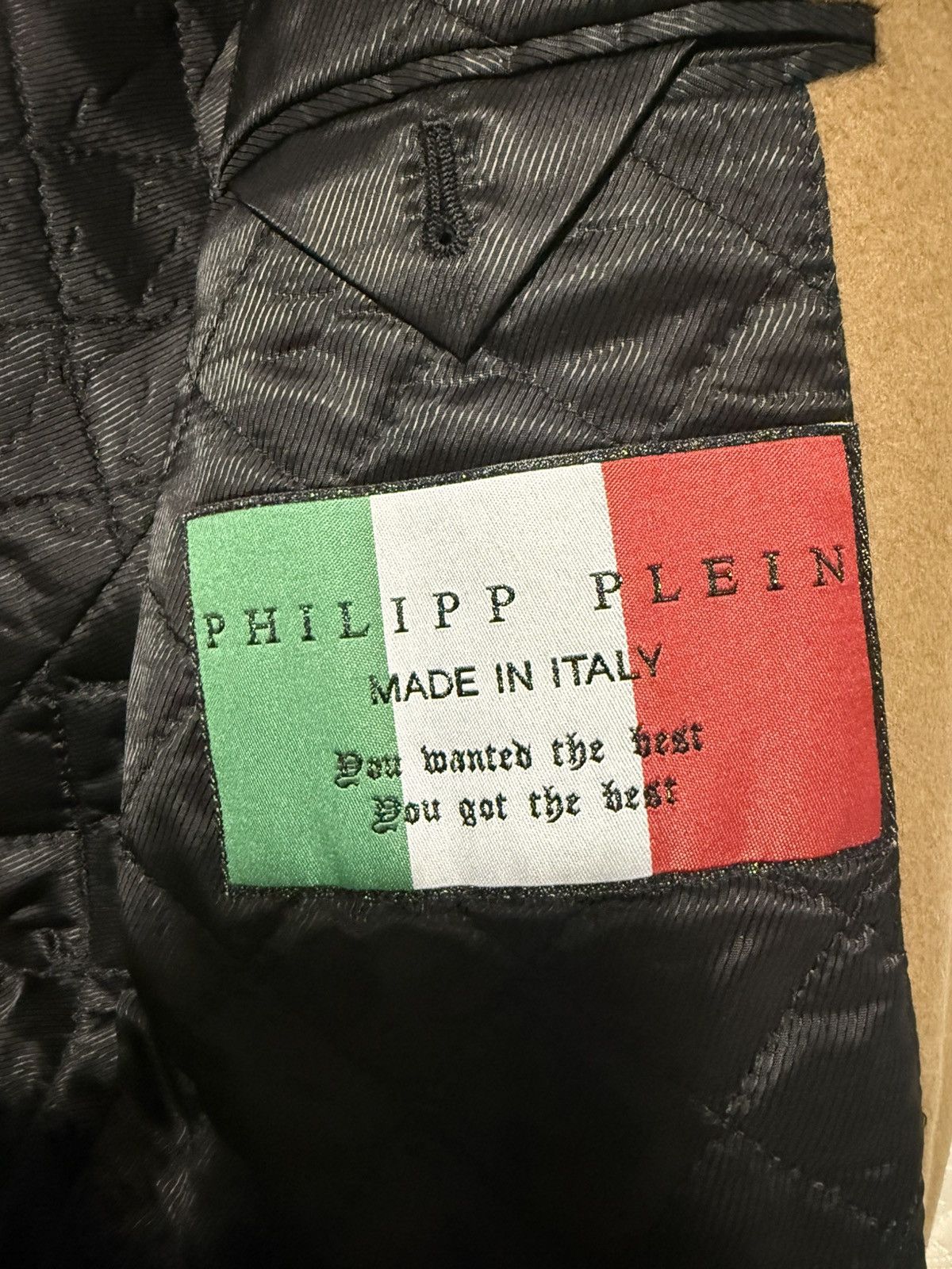 Philipp Plein Philipp Plein camel wool coat Size US XL / EU 56 / 4 - 9 Thumbnail