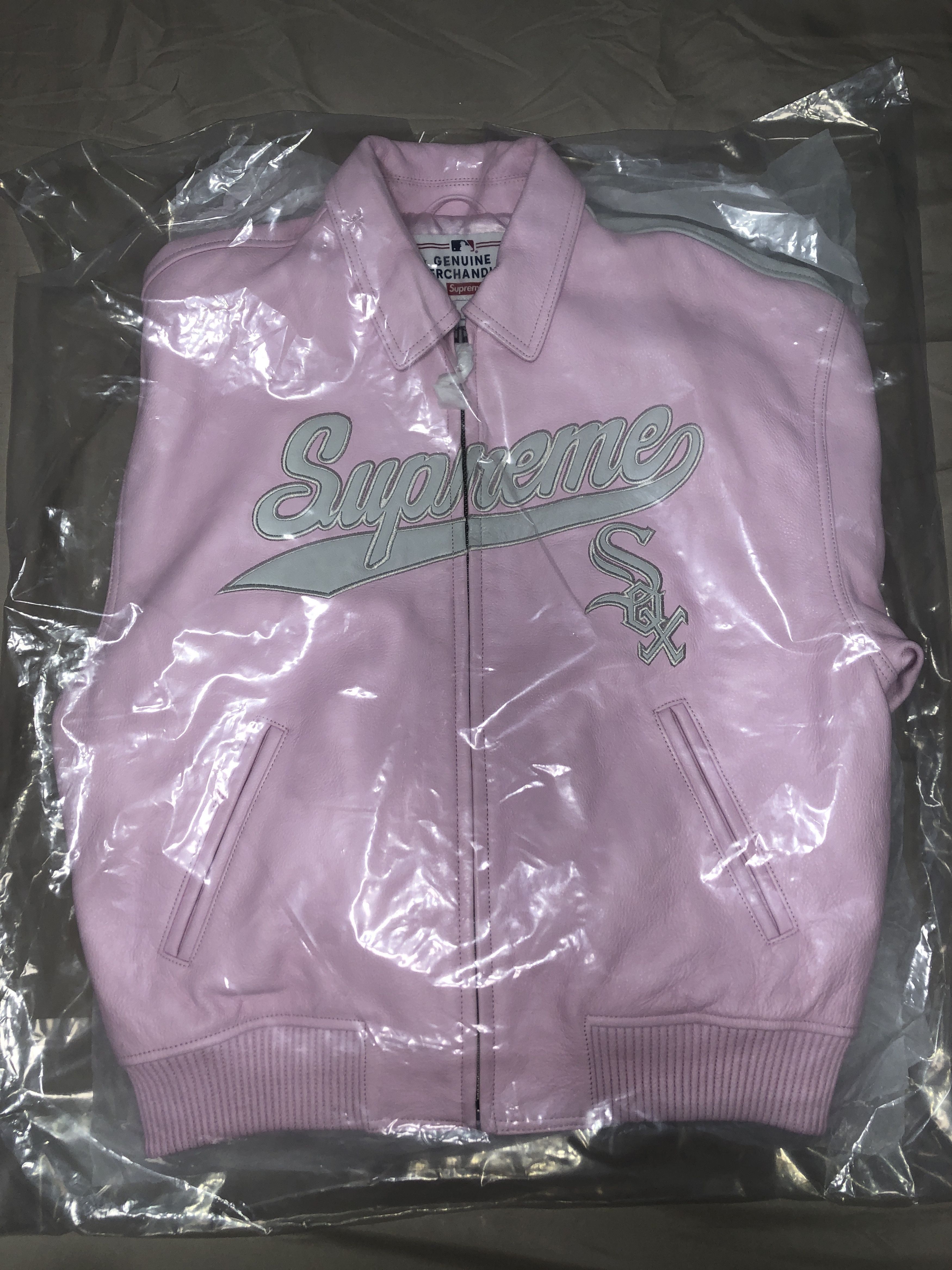 MLB × Supreme Supreme®/Chicago White Sox™ Leather Varsity Jacket Size US M / EU 48-50 / 2 - 7 Thumbnail
